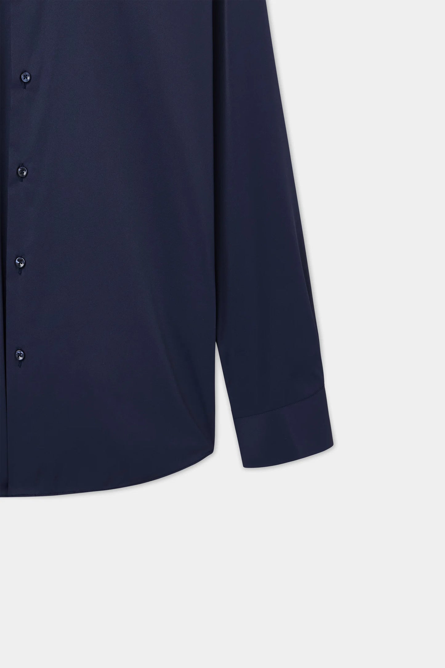 Twn Slim Fit Lacivert Düz Travel Gömlek
