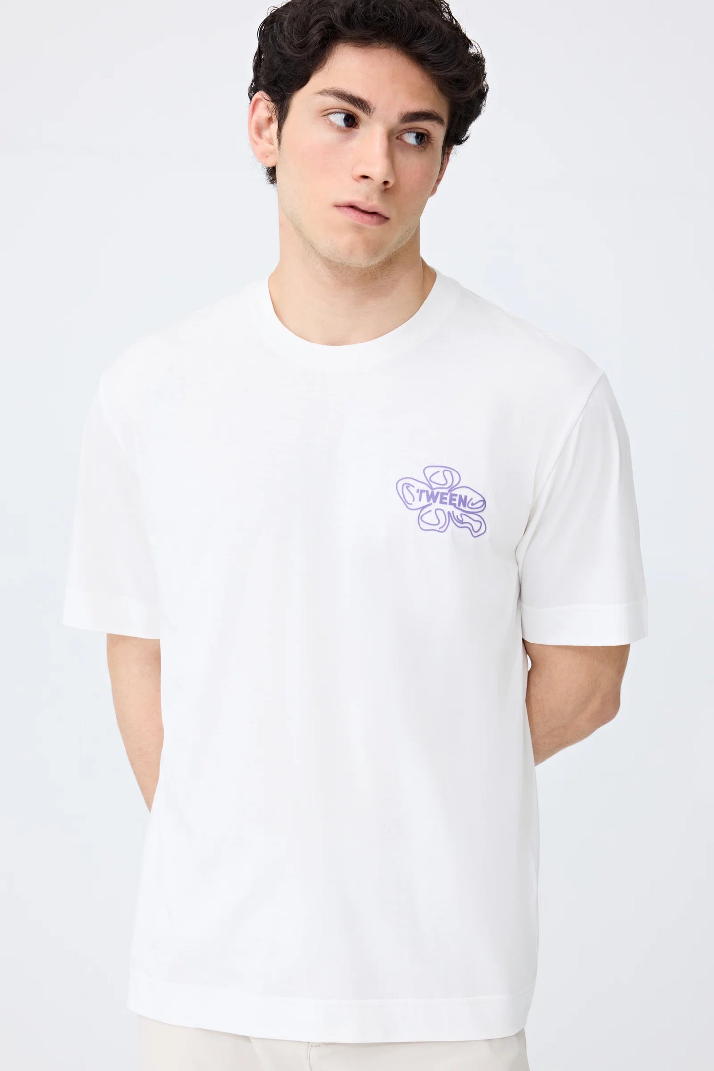 Tween Relaxed Fit Ekru T-shirt