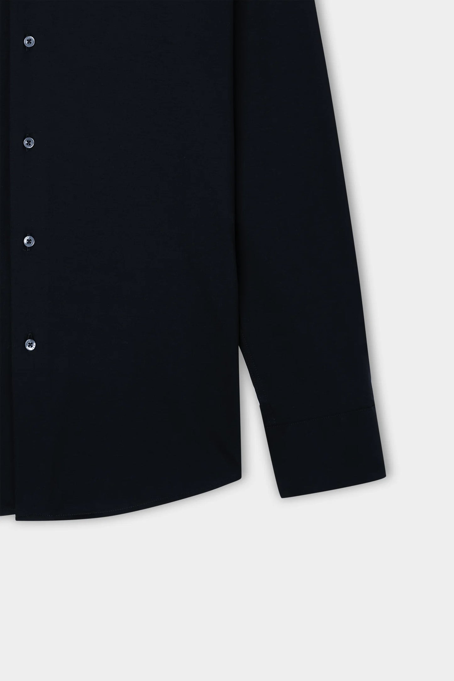 Damat Slim Fit Siyah Gabardin Non-iron Gömlek
