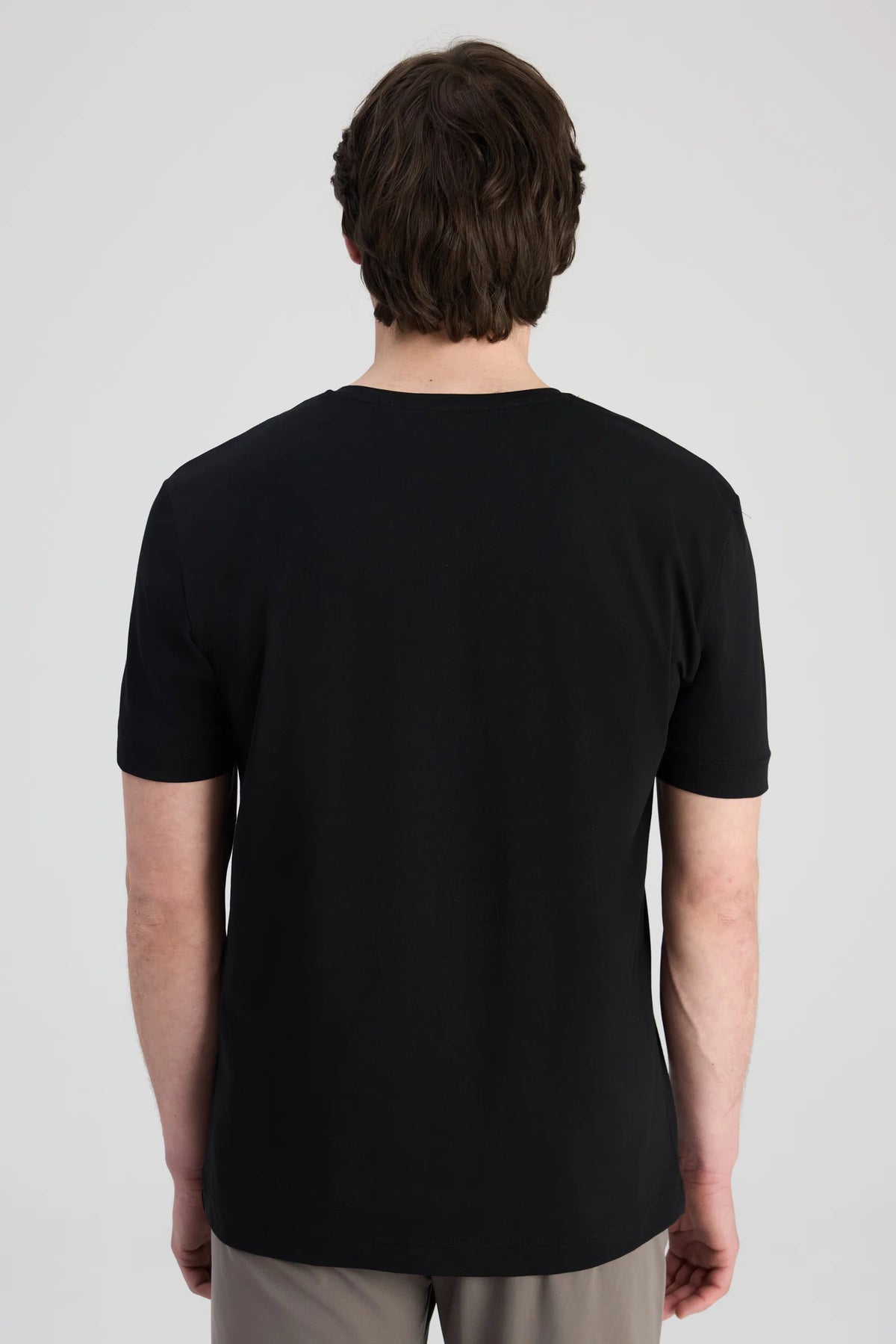 Twn Slim Fit Siyah Düz T-shirt