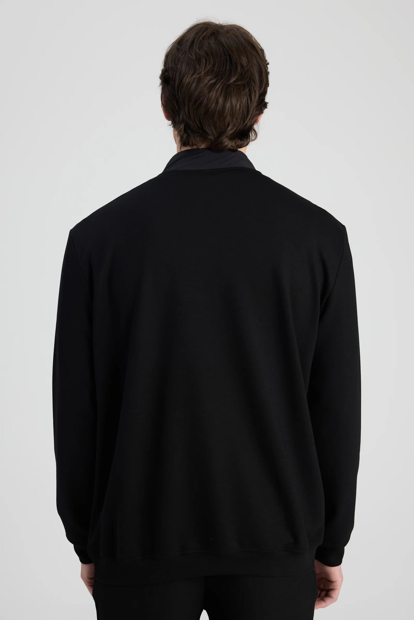 Ds Damat Regular Fit Siyah Düz Sweatshirt