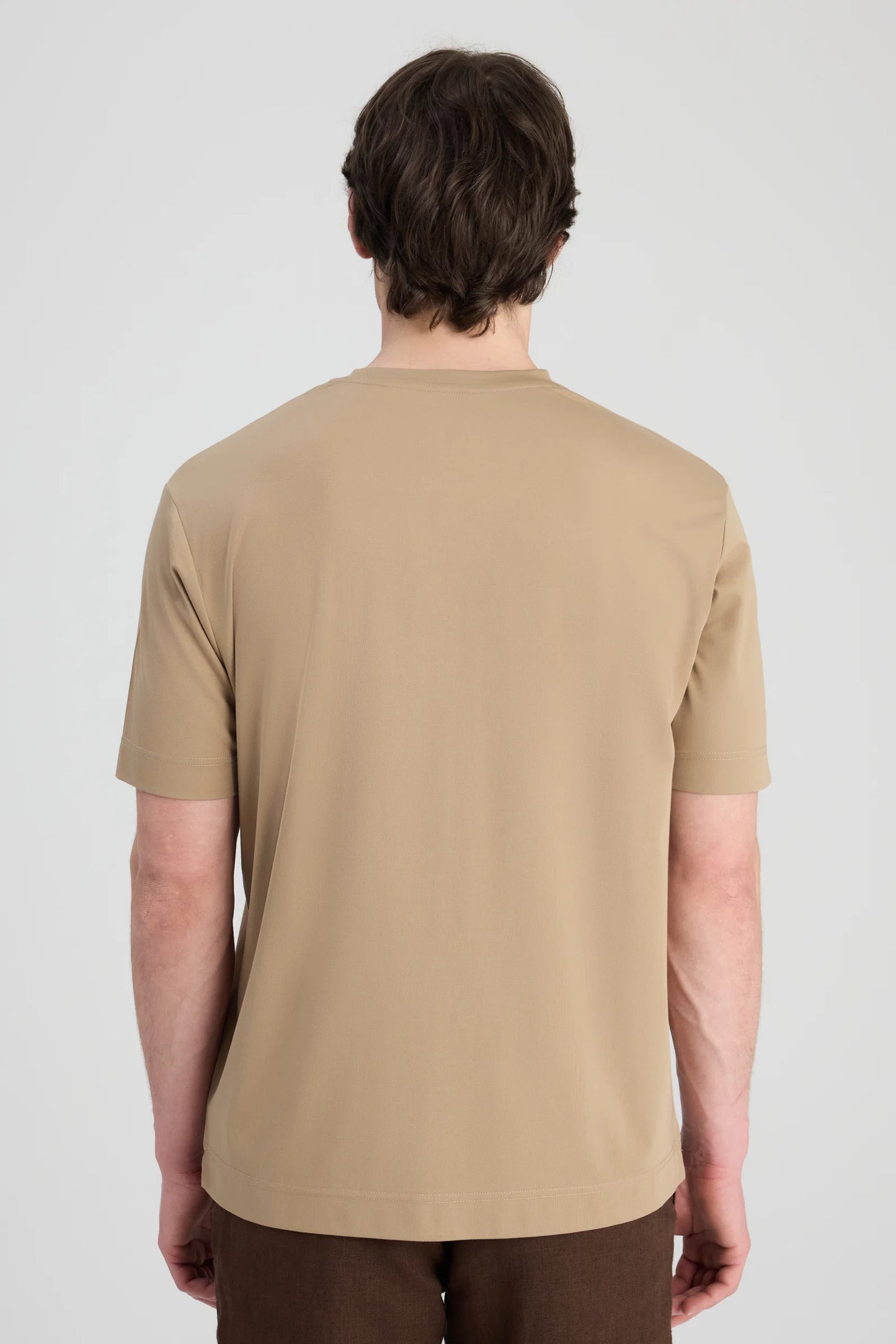 Ds Damat Regular Fit Bej Düz T-shirt