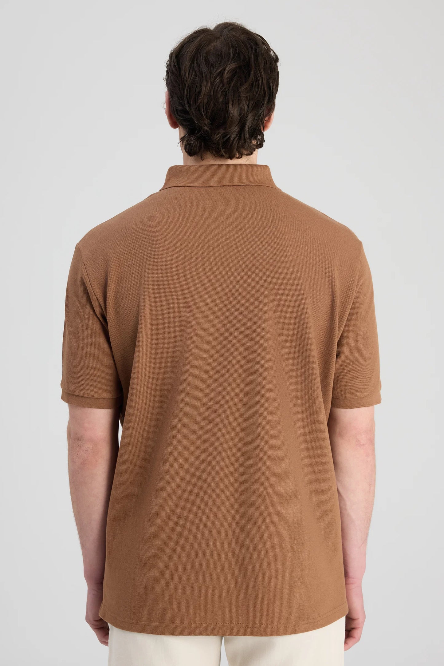 Ds Damat Regular Fit Karamel Pike Dokulu T-shirt