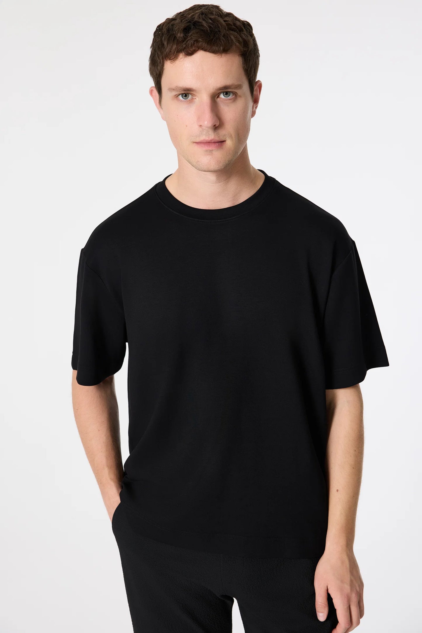 Tween Relaxed Fit Siyah T-shirt