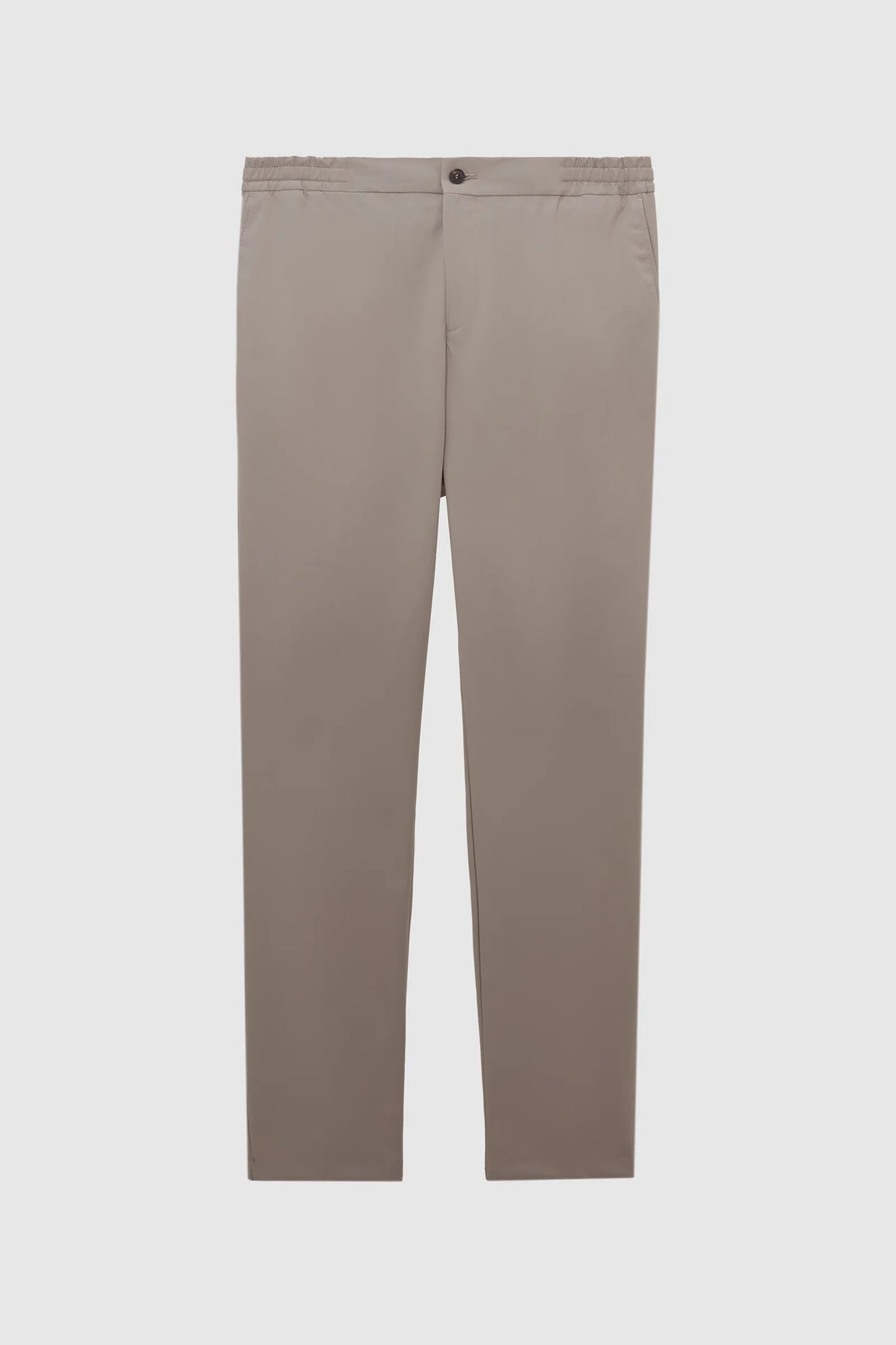 Damat Relaxed Fit (pilesiz) Vizon Düz Kumaş Pantolon