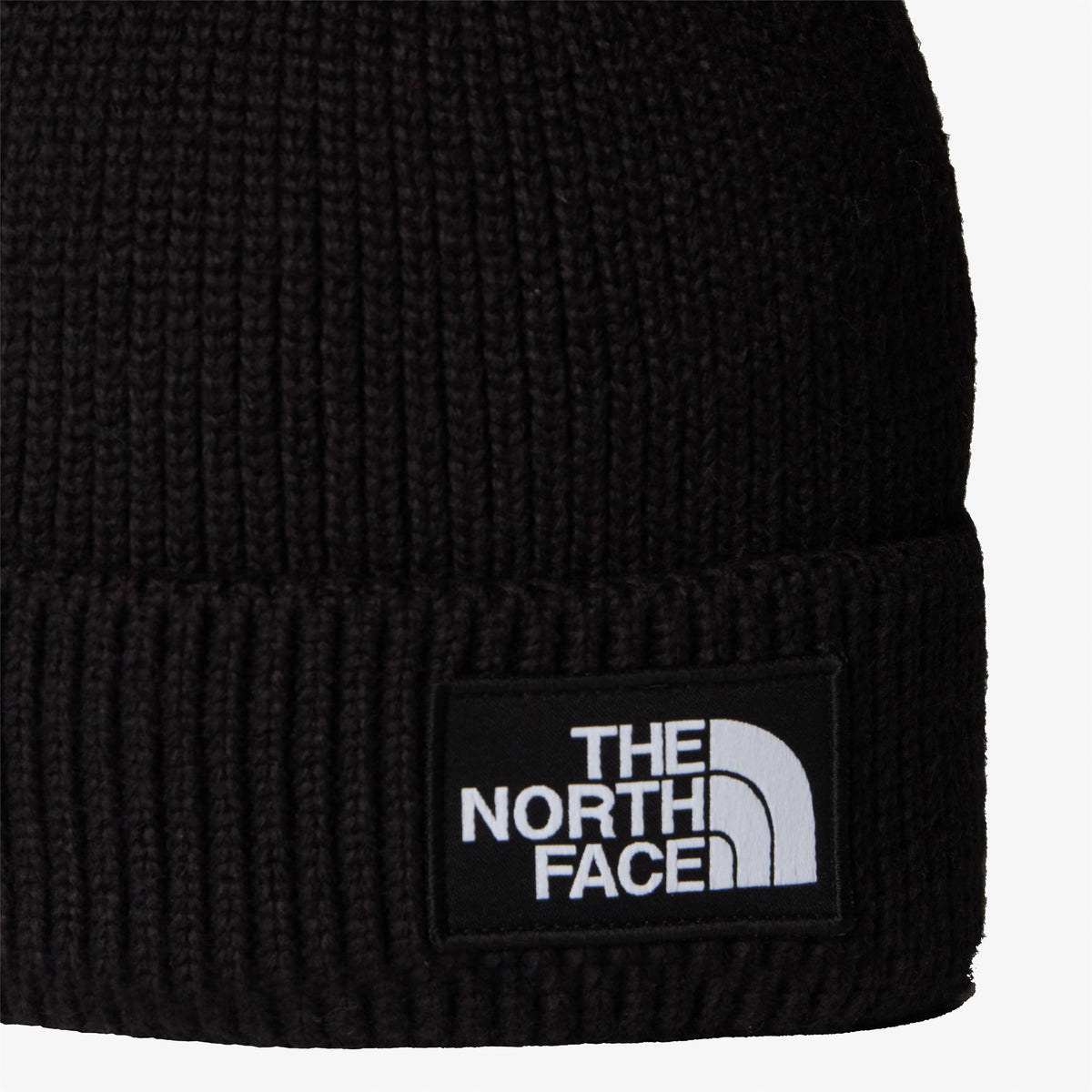 The North Face Logo Box Cuffed Unisex Siyah Bere