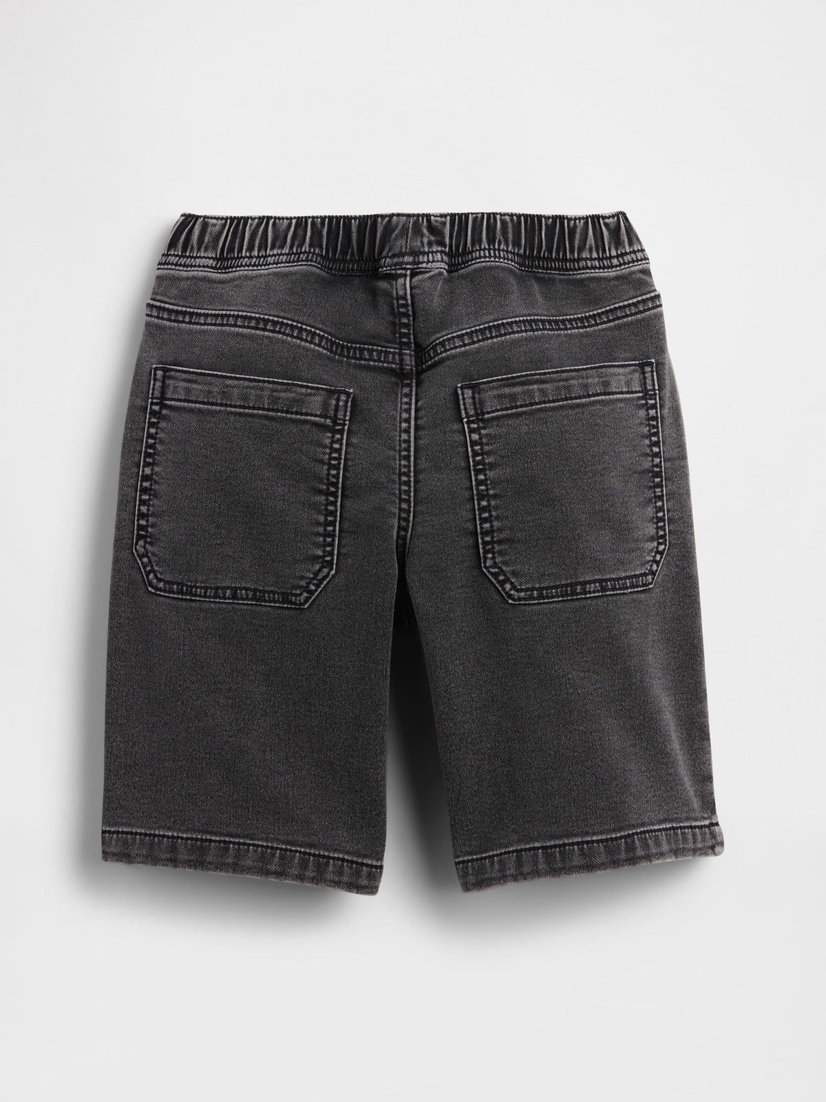 Siyah Kids Pull-on Loose Eşofman Altı Jean Şortlar