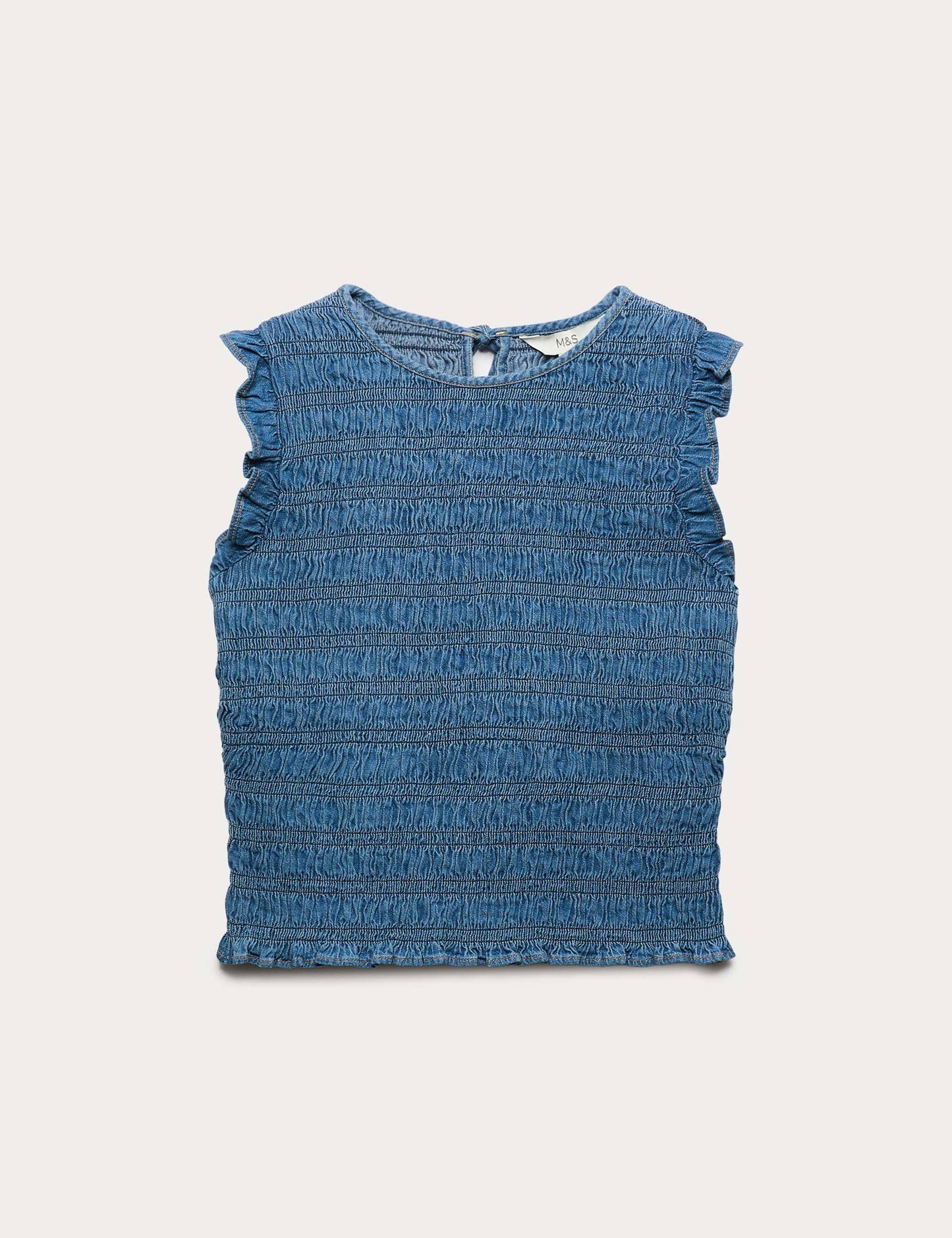 Denim Pamuklu Bluz