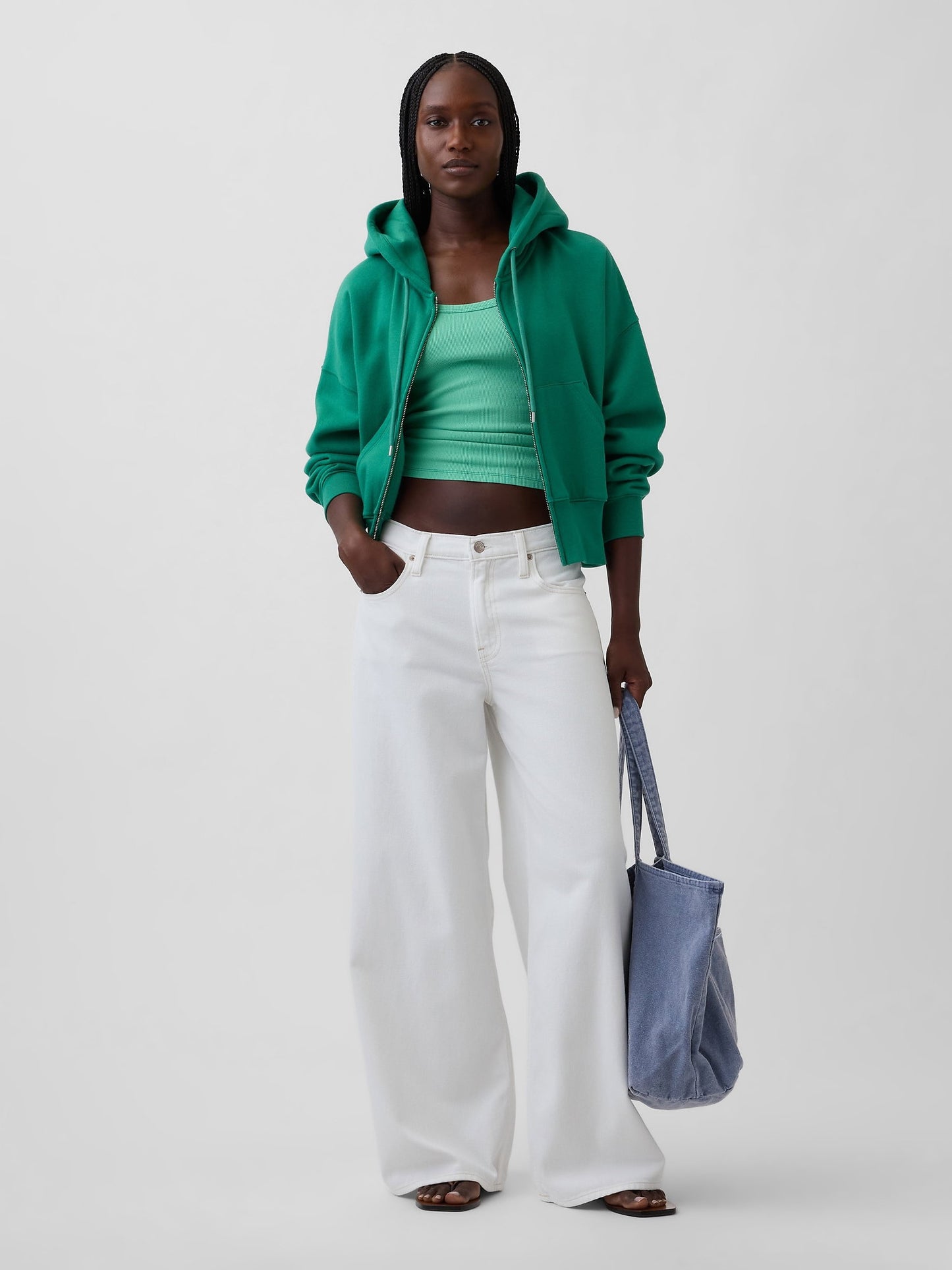 Açık Yeşil Fitilli Scoop Atlet