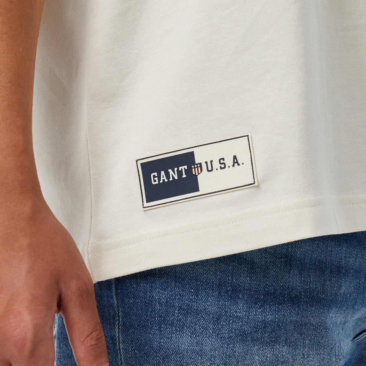 Hoss X Gant New Generation Unisex Beyaz T-shirt
