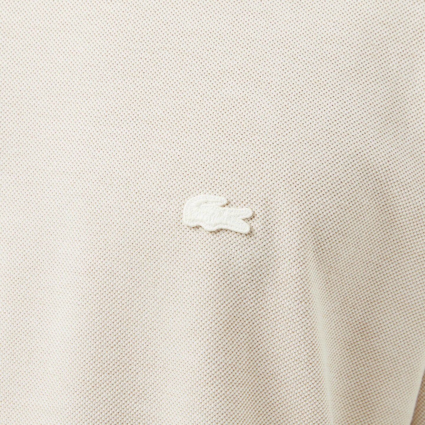 Lacoste Erkek Oversize Fit Bisiklet Yaka Krem T-shirt