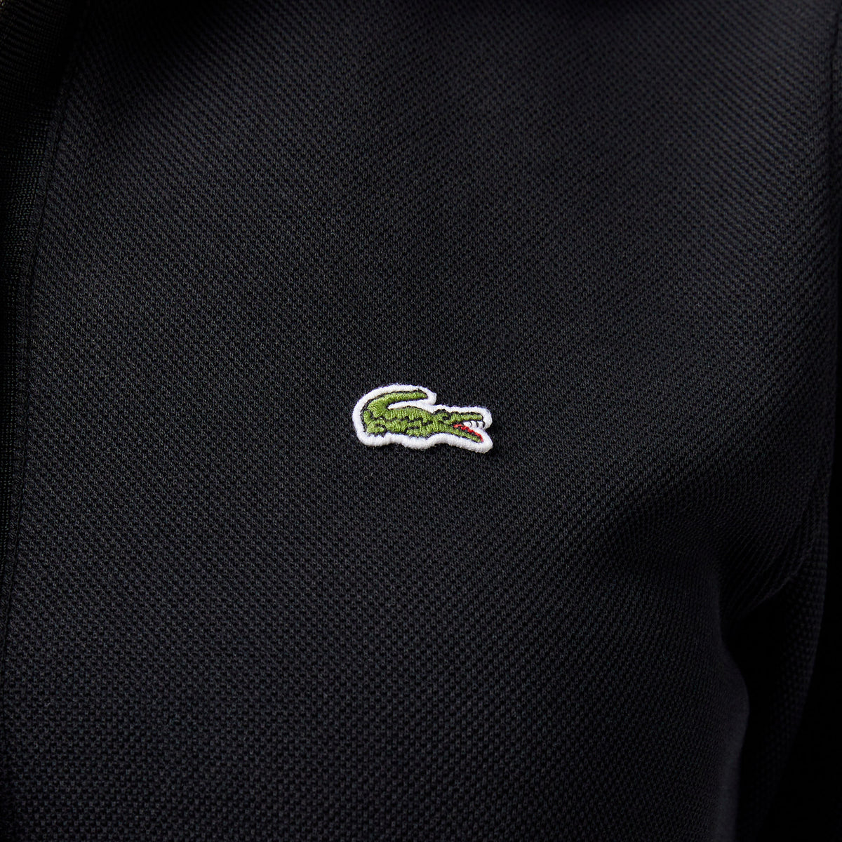 Lacoste Kadın Classic Fit Kısa Kollu Polo Yaka Siyah Elbise