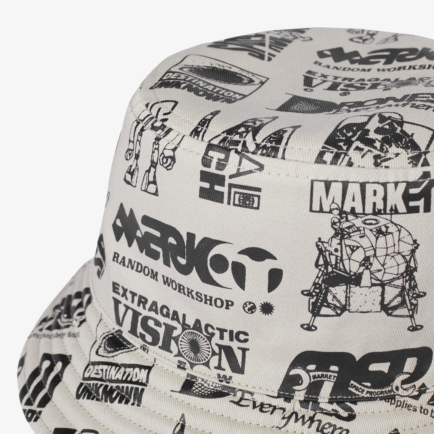 Market?destination?unknown Unisex Krem Bucket Şapka