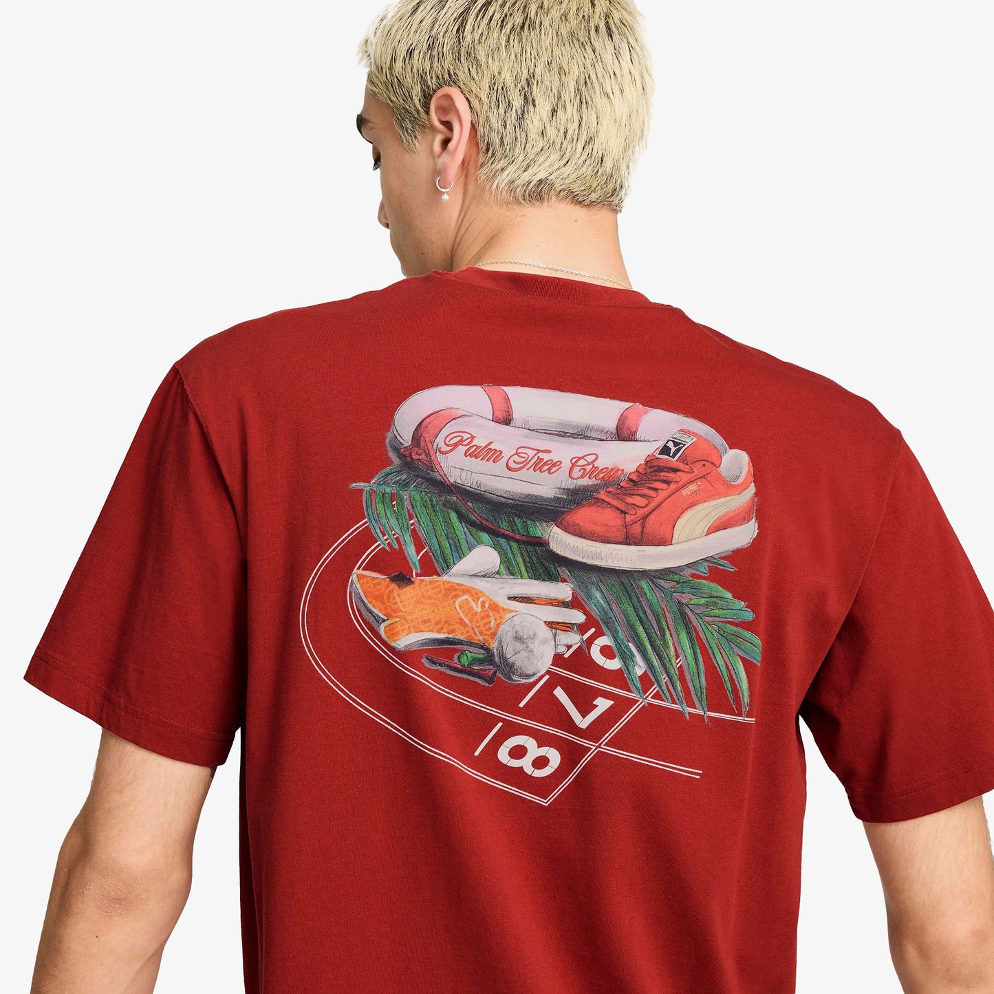 Puma X Ptc Graphic Unisex Kırmızı T-shirt