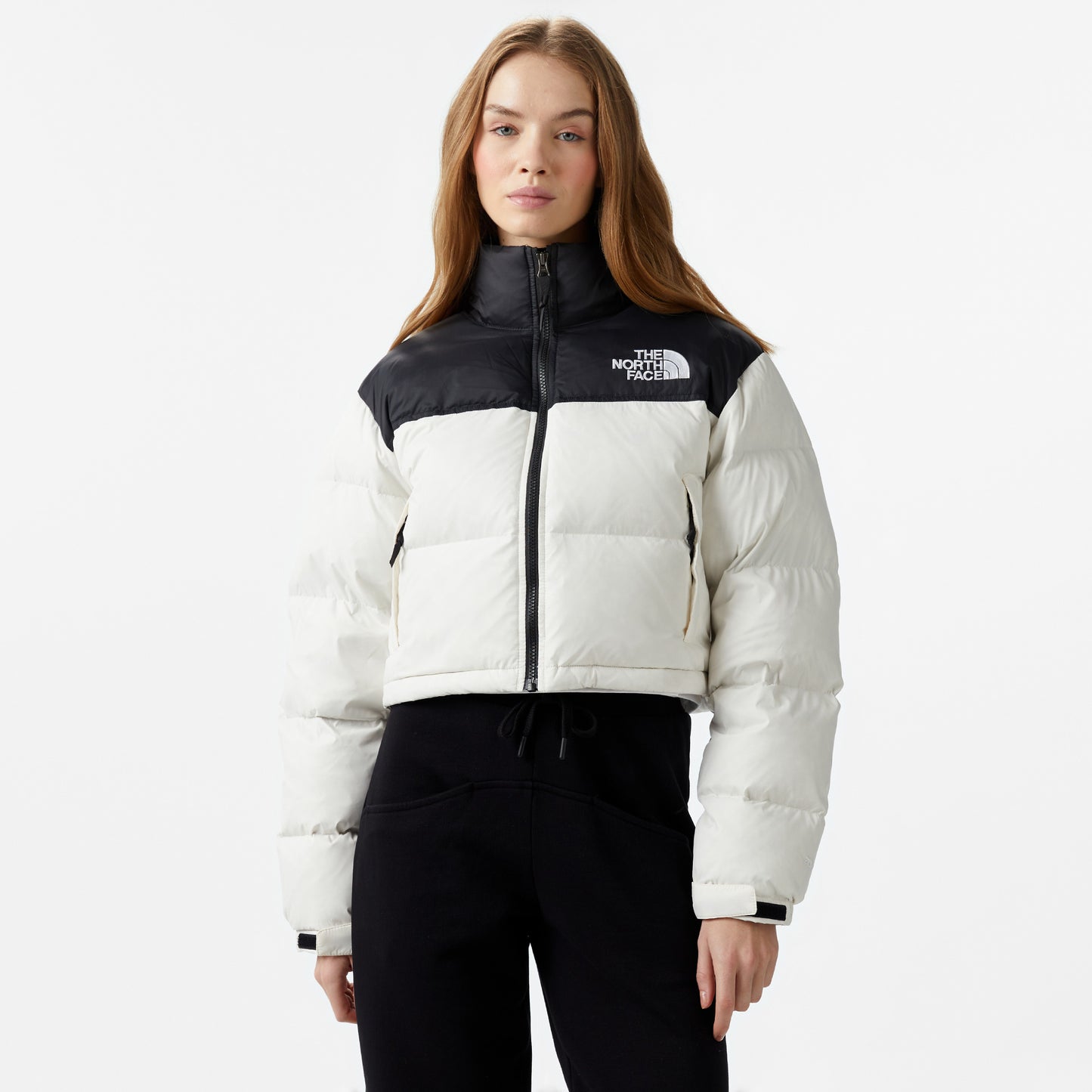 The North Face Nuptse Kadın Beyaz Ceket