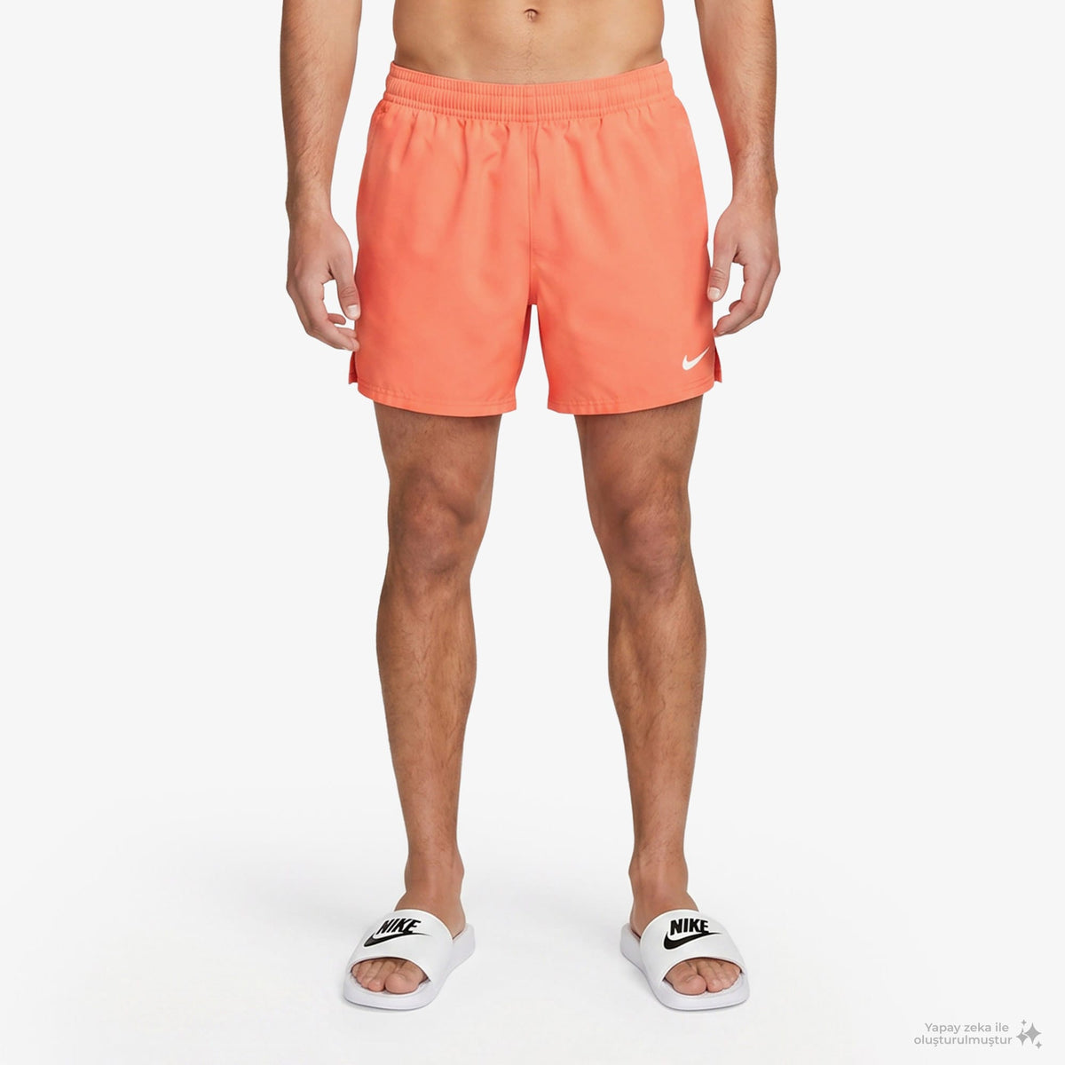 Nike Swim Breaker Solid Essential Erkek Turuncu Deniz Şortu