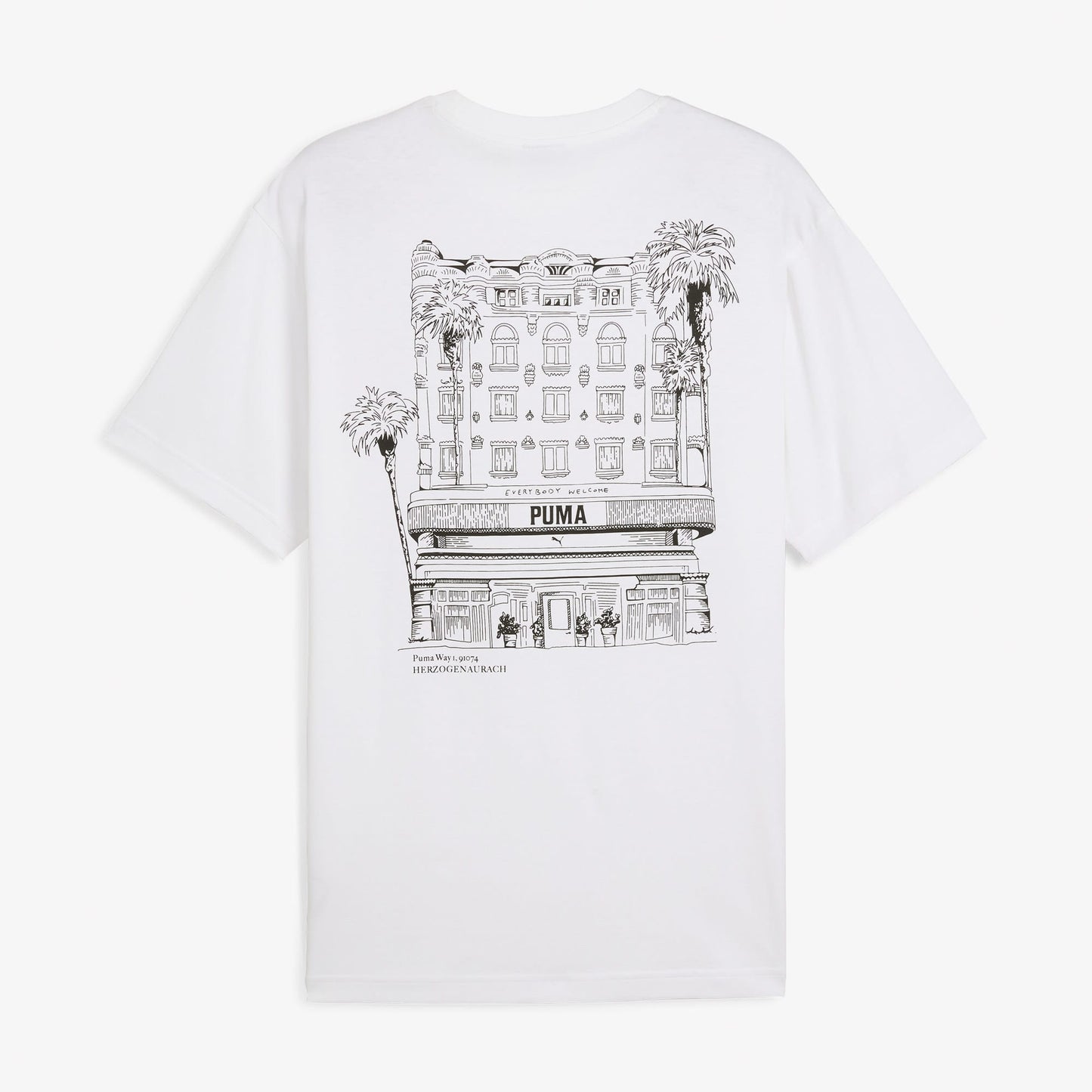 Puma Graphics Hotel Relaxed Erkek Beyaz T-shirt