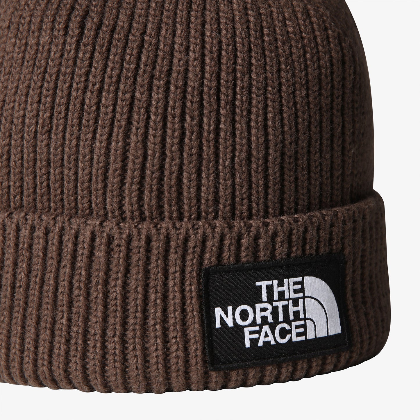 The North Face Logo Box Cuffed Unisex Kahverengi Bere