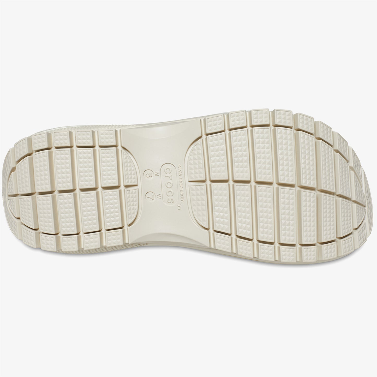 Crocs Classic Mega Crush Kadın Krem Sandalet