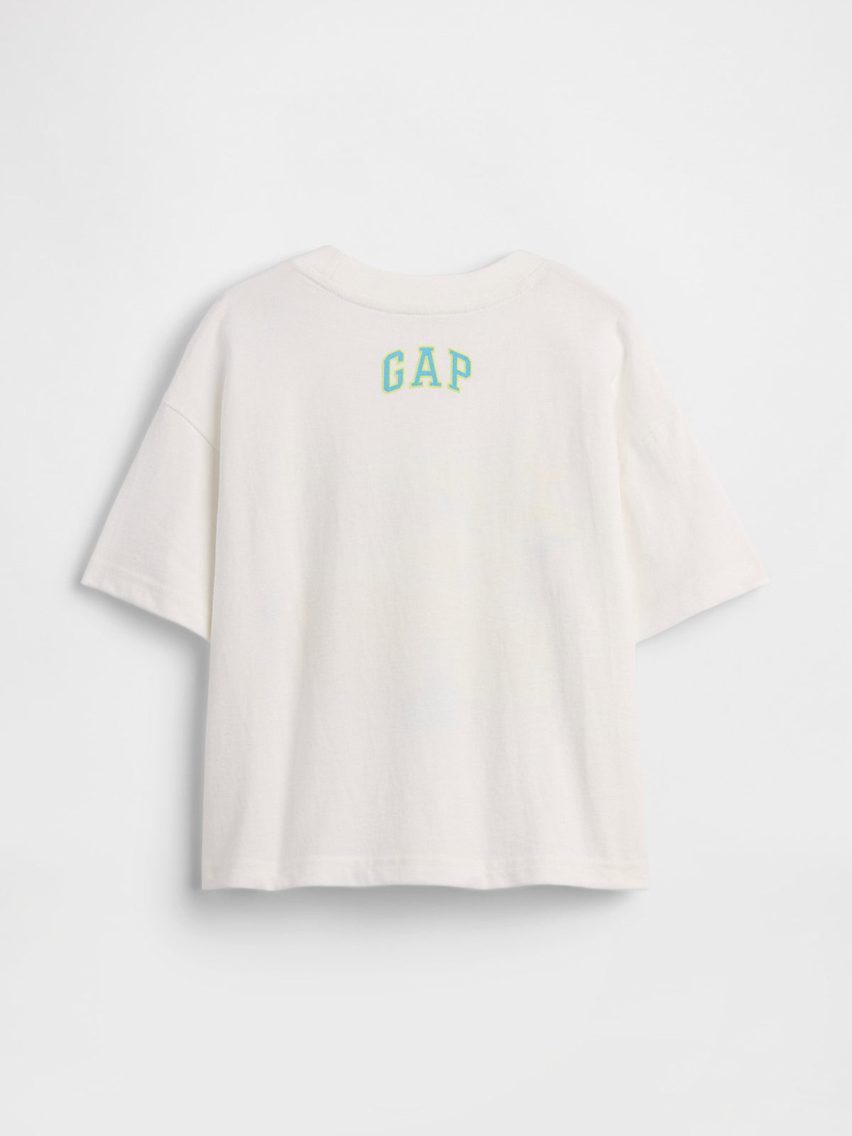 Beyaz Oversized Grafik Baskılı T-shirt