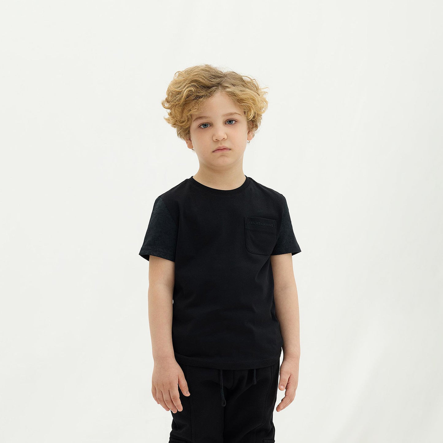 Les Benjamins 401 Çocuk Siyah T-shirt