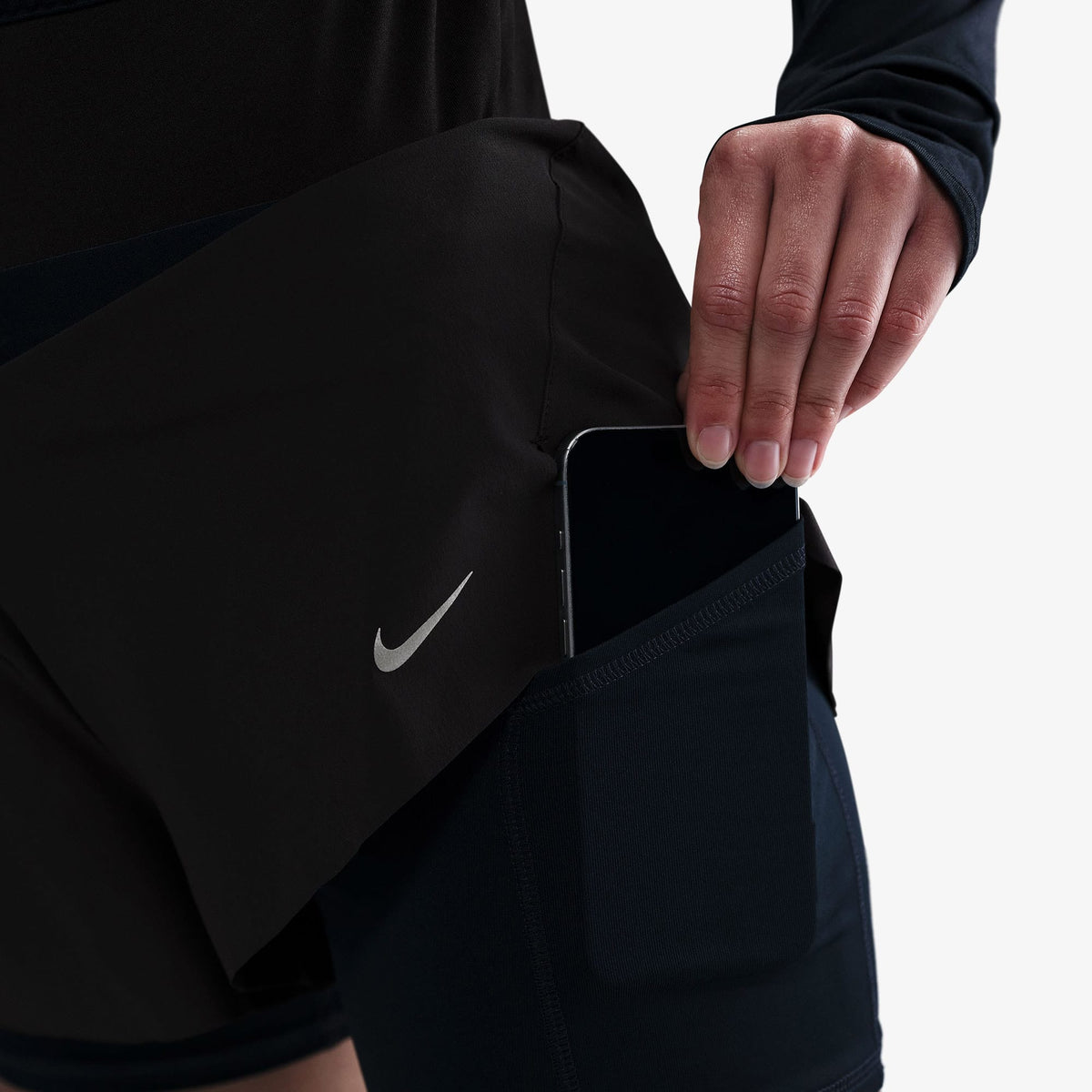 Nike Swift Kadın Siyah Koşu Şortu