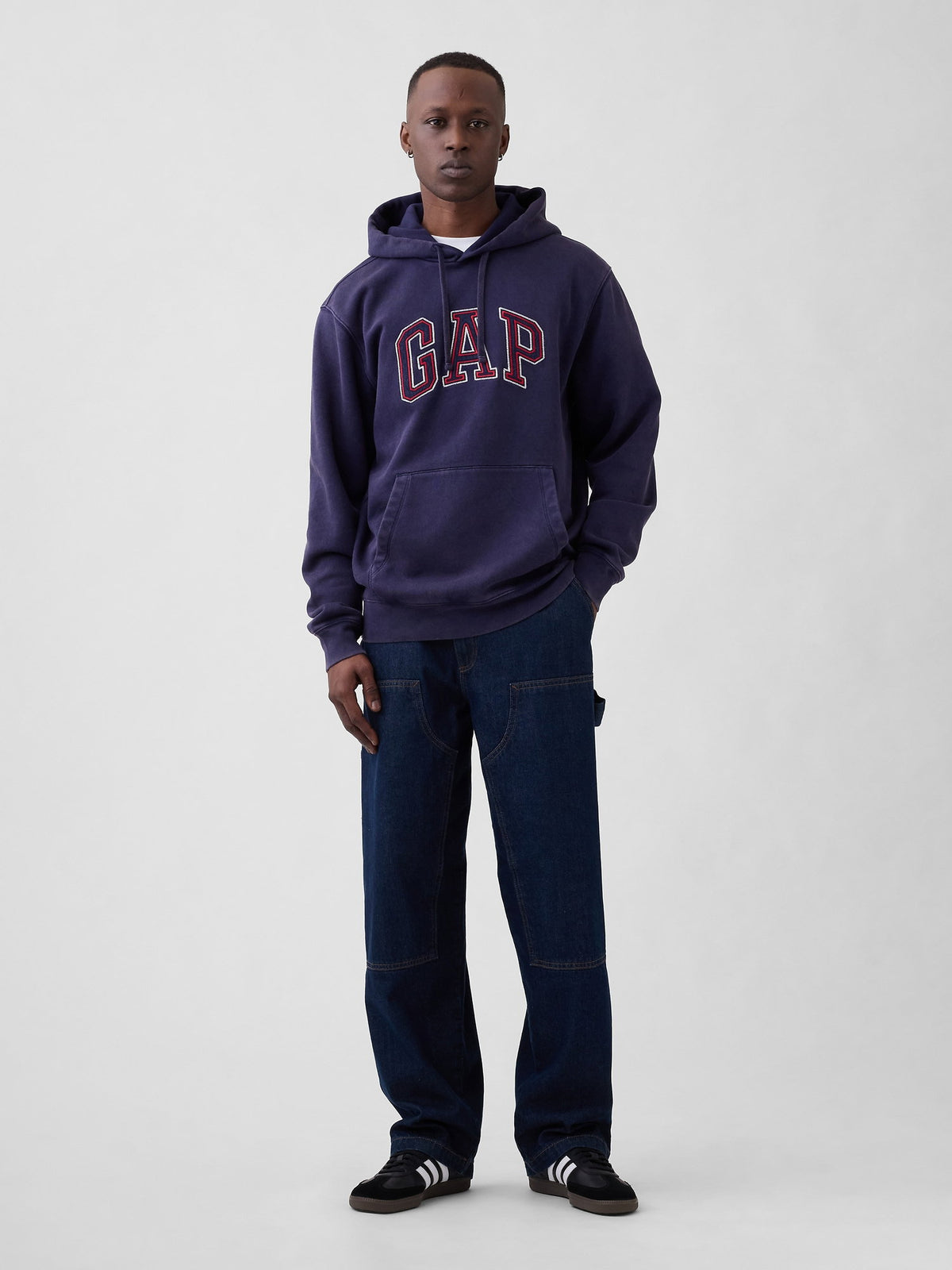 Lacivert Vintagesoft Relaxed Logo Sweatshirt