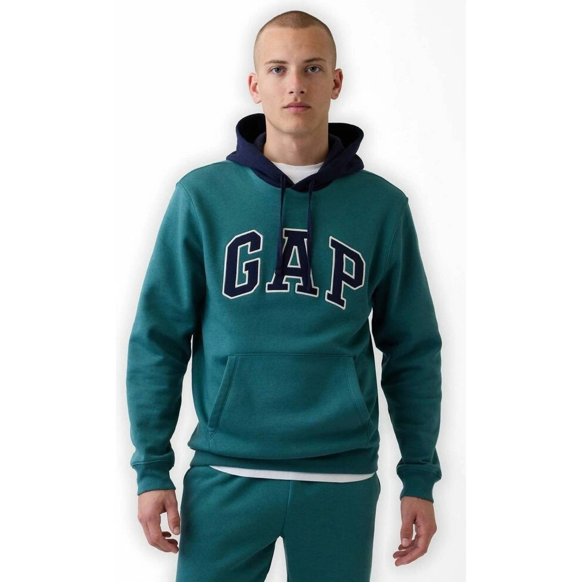 Yeşil Relaxed Gap Logo Sweatshirt