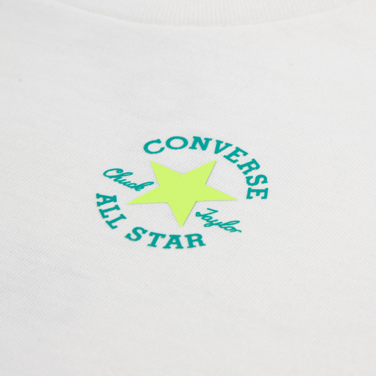 Converse Conjunto Essential Çocuk Beyaz/yeşil Şort Takım
