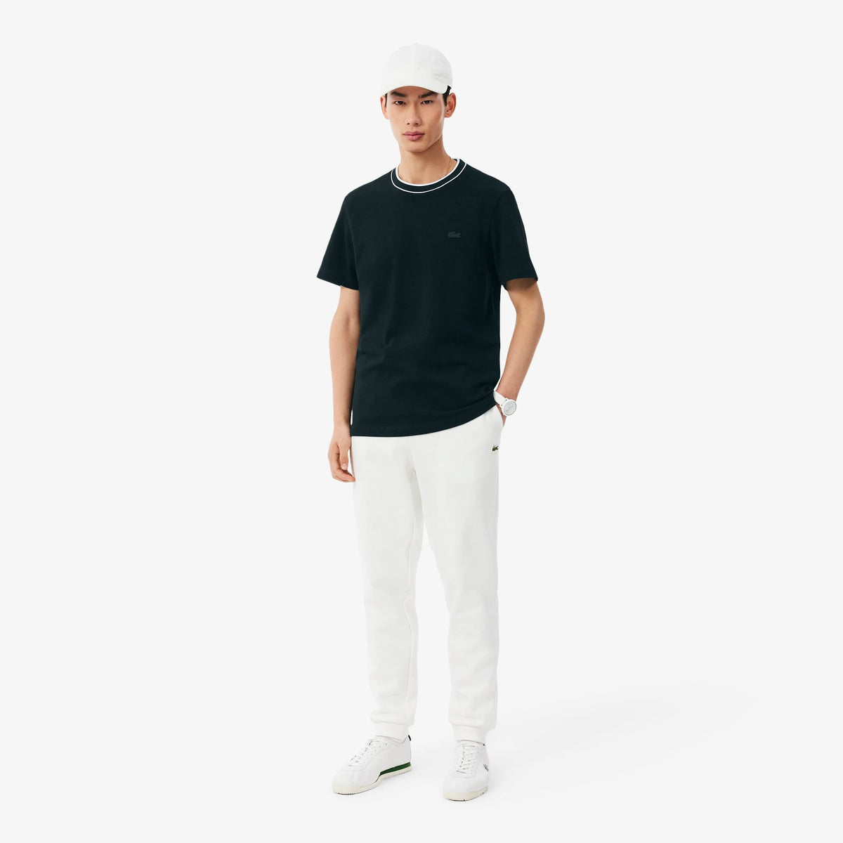 Lacoste Erkek Regular Fit Bisiklet Yaka Lacivert T-shirt