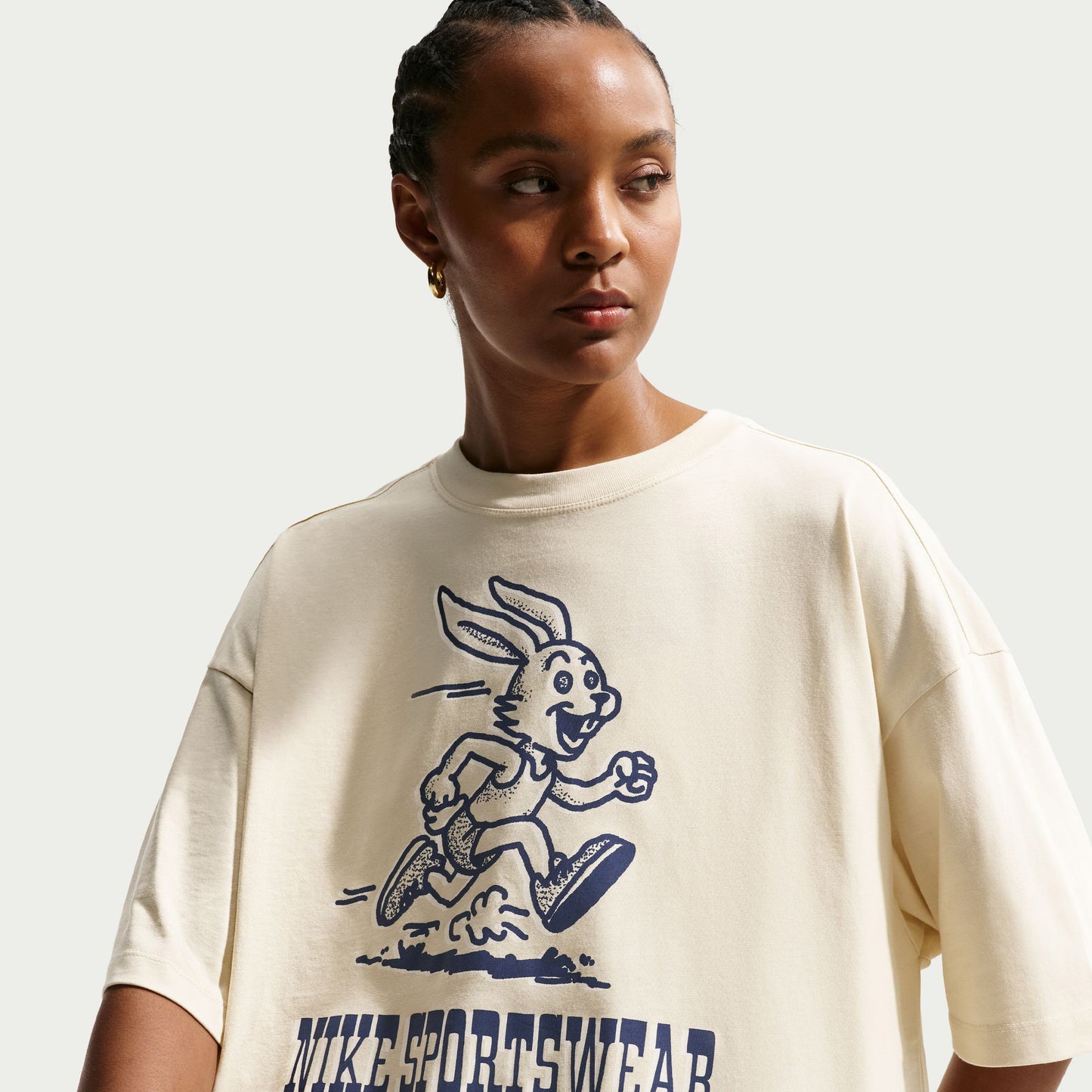 Nike Classic Os Oc10 Kadın Bej T-shirt
