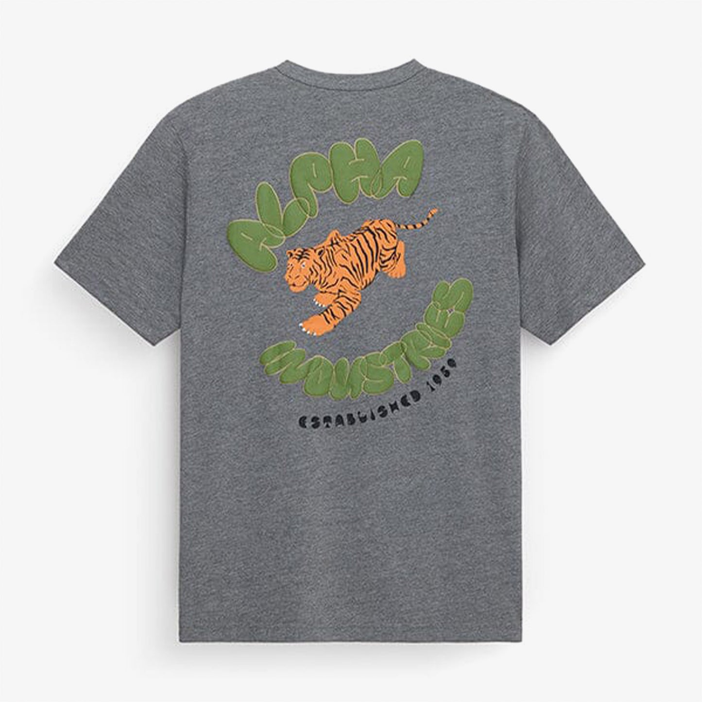 Alpha Industries Tiger Erkek Gri T-shirt