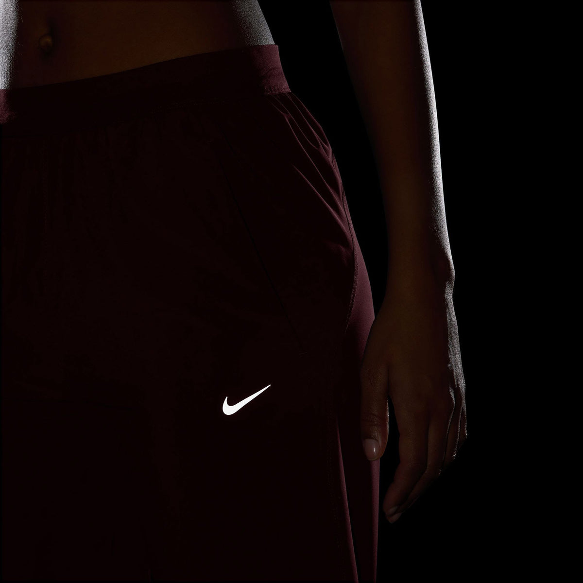 Nike W Nk Tempo Df Mr 7/8 Kadın Mor Eşofman Altı