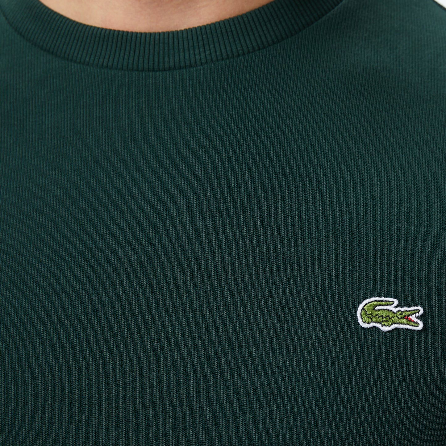 Lacoste Regular Fit Uzun Kollu Bisiklet Yaka Erkek Koyu Yeşil T-shirt