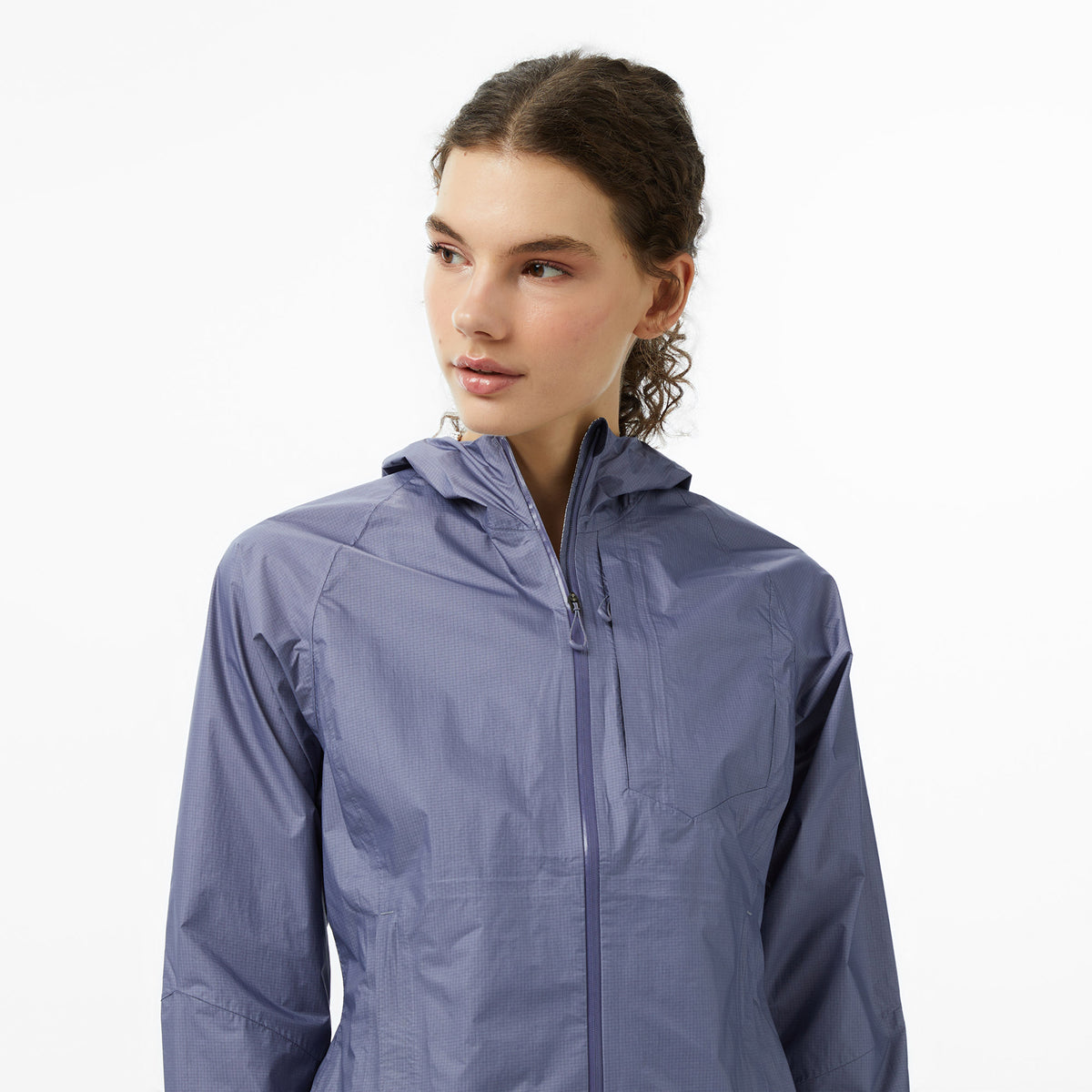 Salomon Bonatti Waterproof Kadın Mavi Yağmurluk