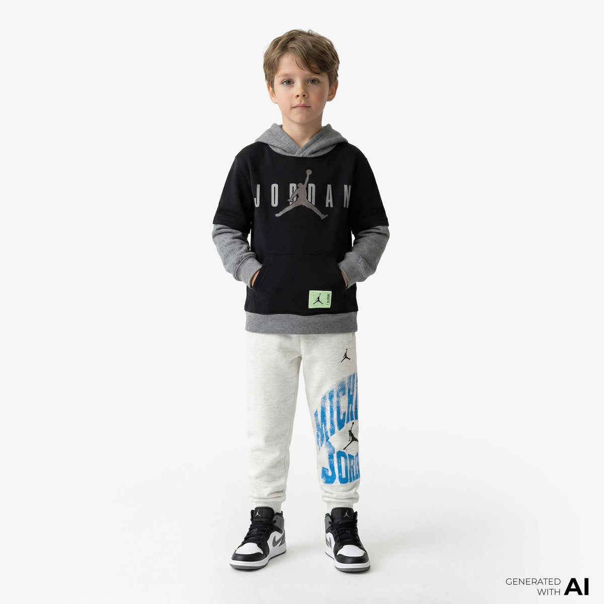 Jordan Future Flight Pullover Çocuk Siyah Sweatshirt