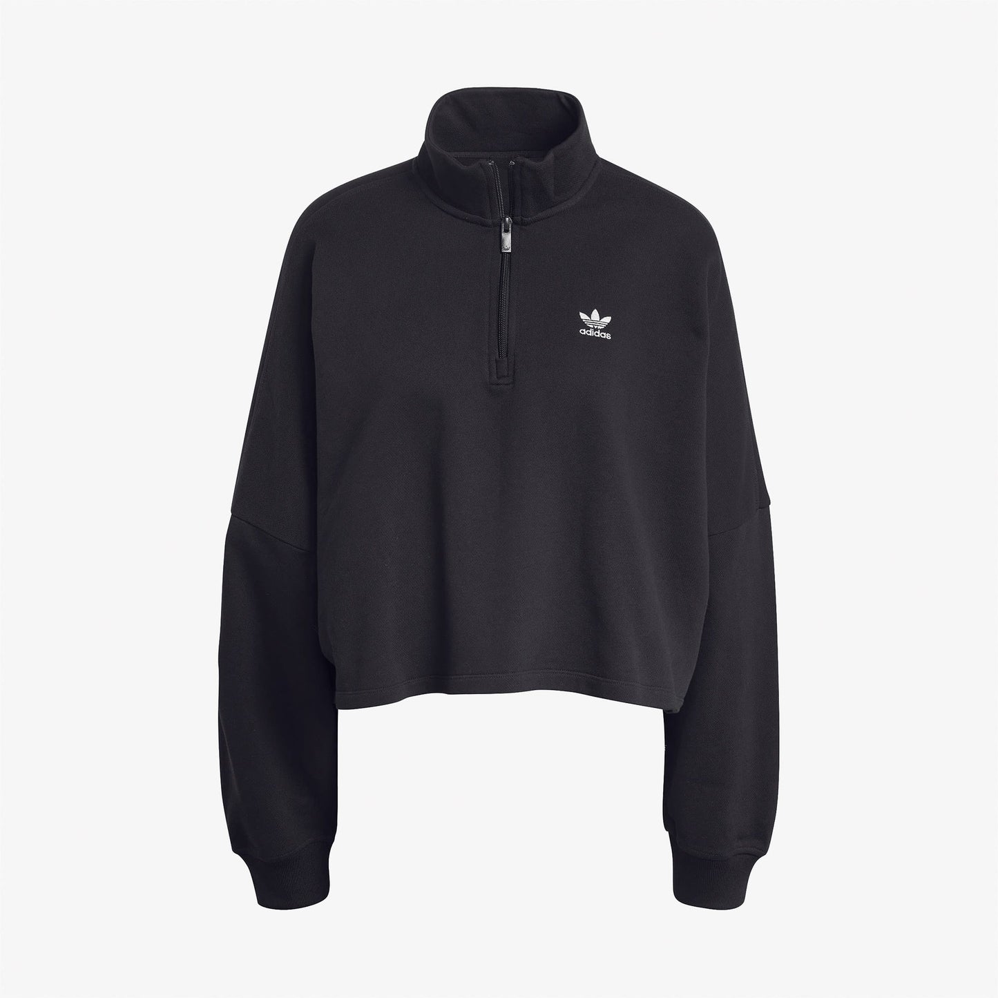 Adidas Essentials Fleece Yarım Fermuarlı Kadın Siyah Hoodie