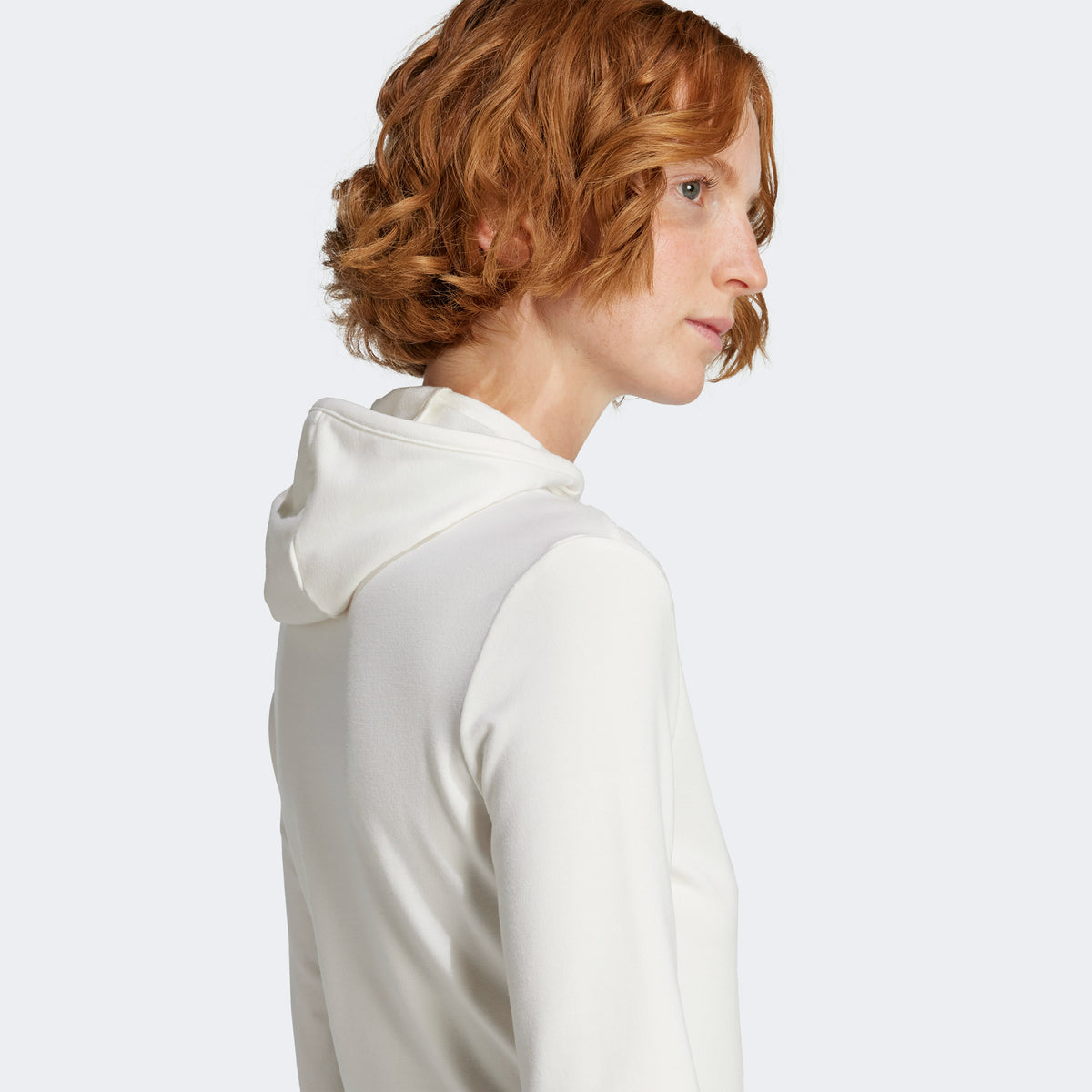 Adidas P Essential Hooded Ls Kadın Beyaz Sweatshirt