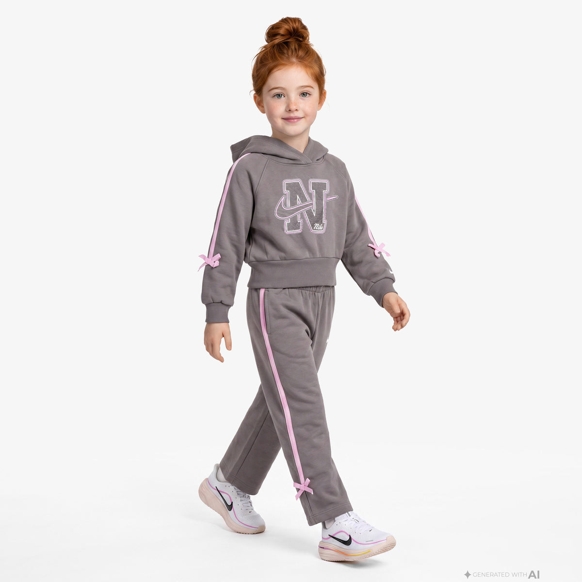 Nike Juxta-girl Fleece Çocuk Gri Sweatshirt