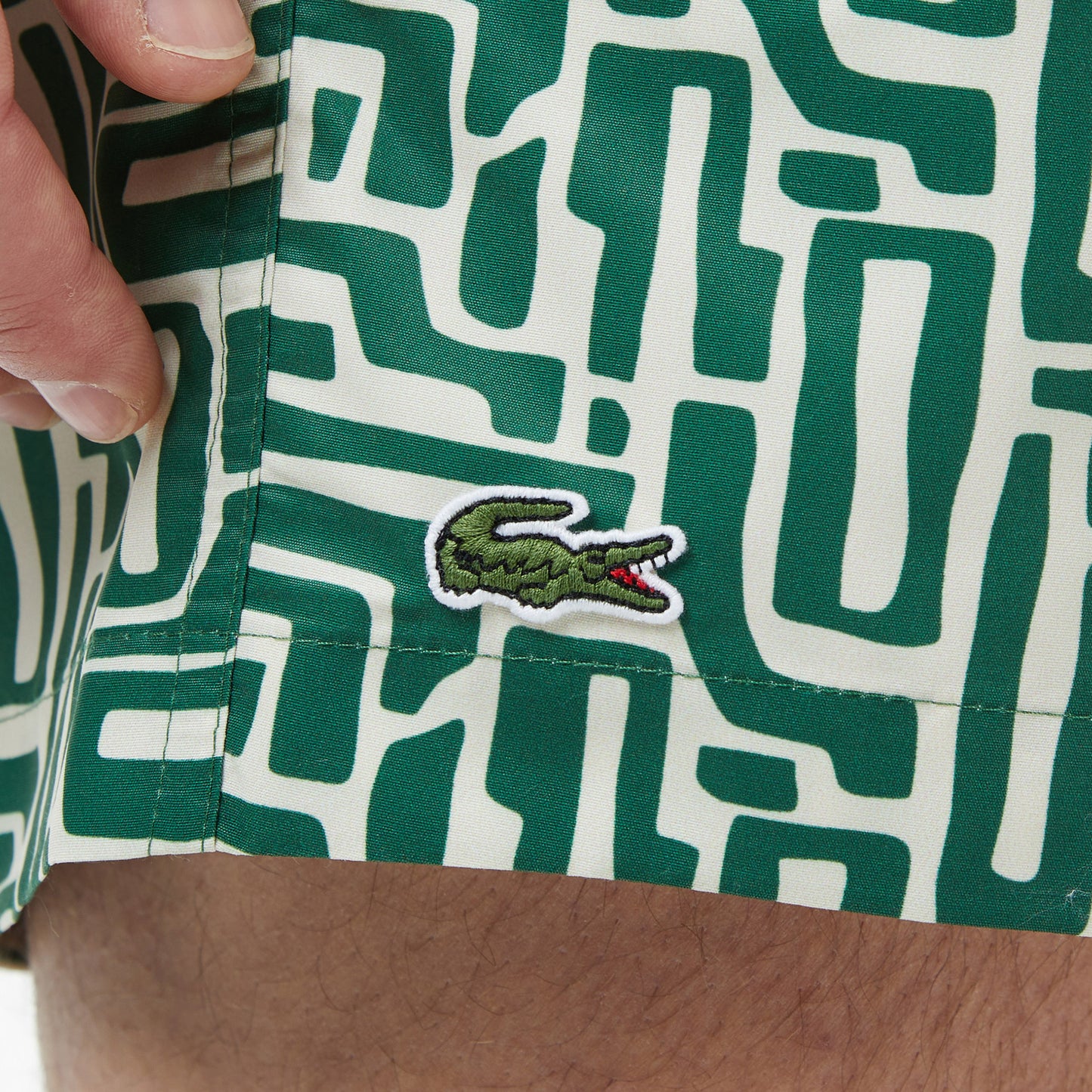Lacoste Regular Fit Erkek Yeşil Deniz Şortu