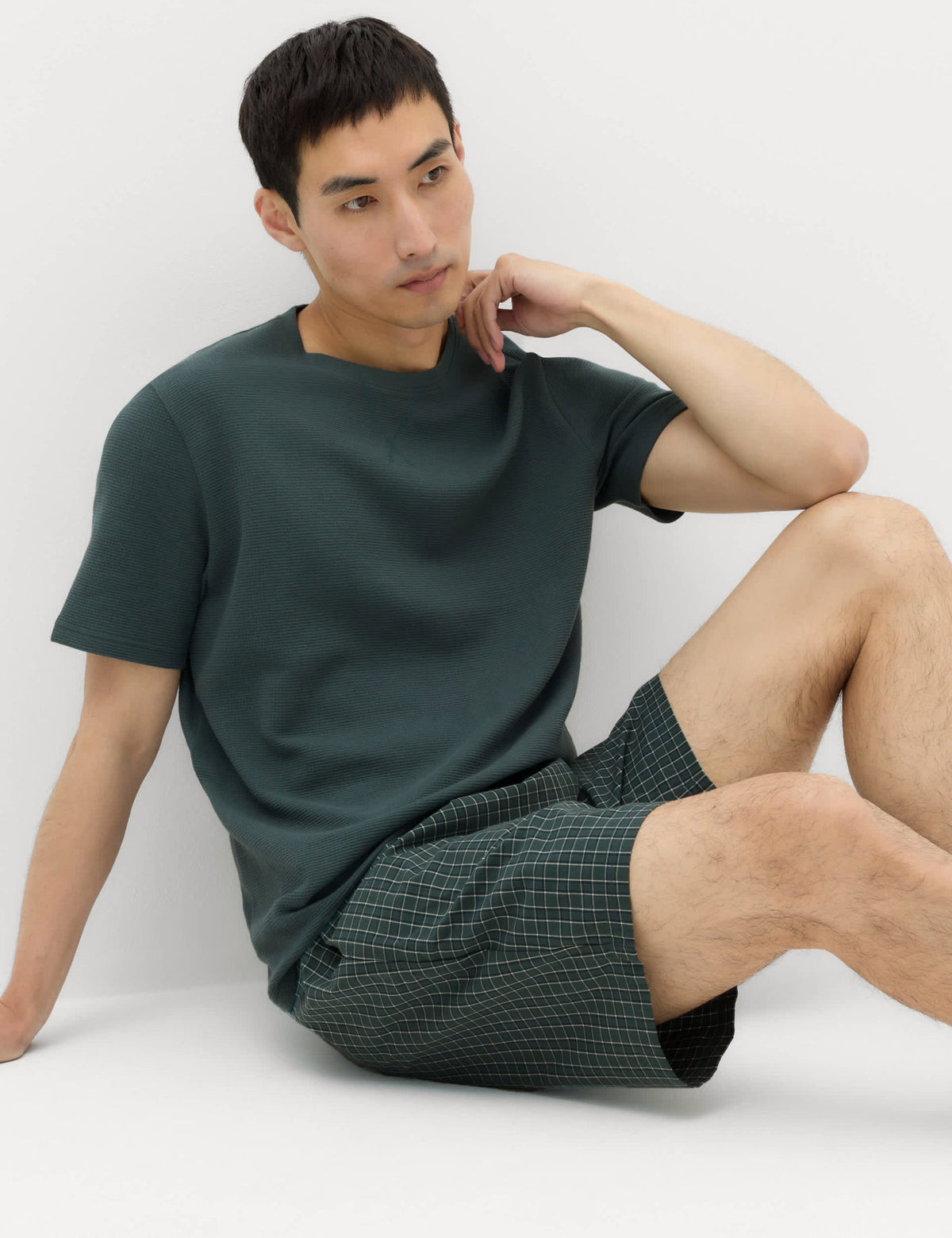 Pamuklu Kareli Pijama Takımı