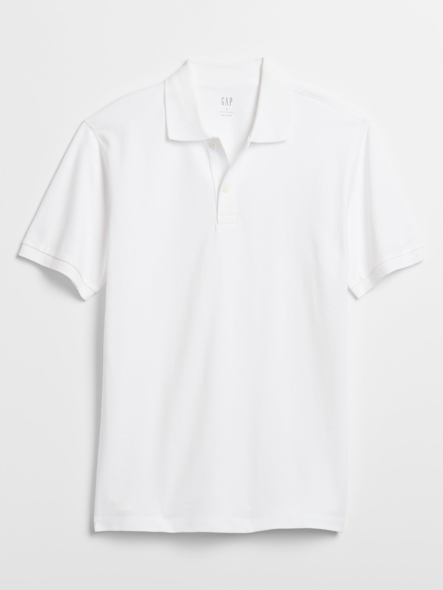 Beyaz Pique Polo Yaka T-shirt