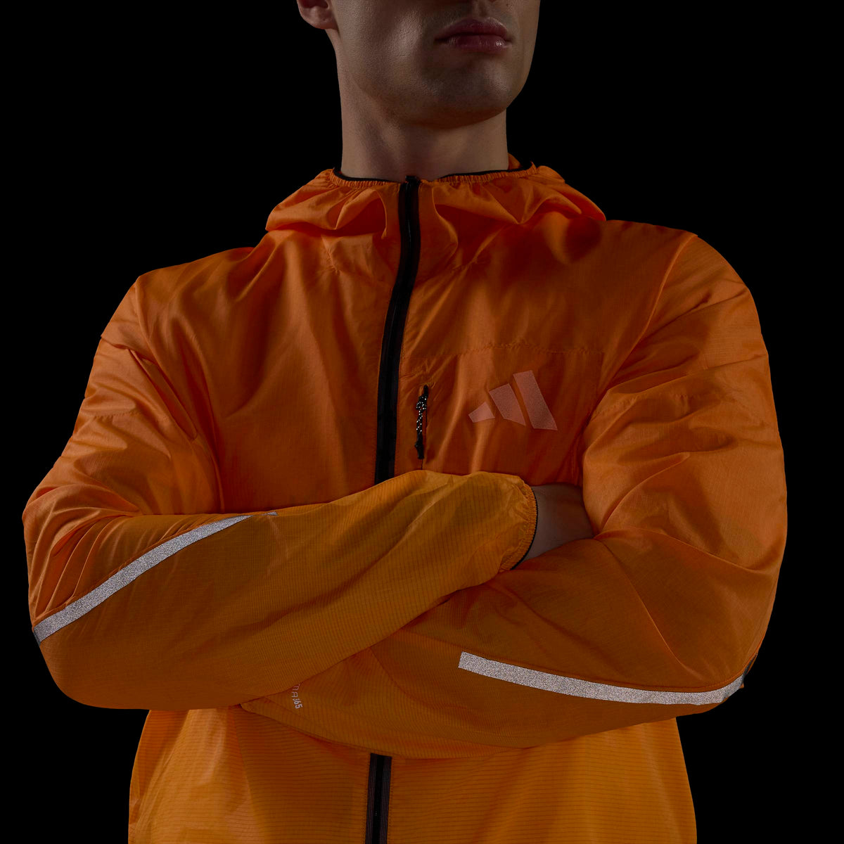 Adidas Terrex Xperior Clima365 Light Windweave Erkek Turuncu Koşu Ceketi