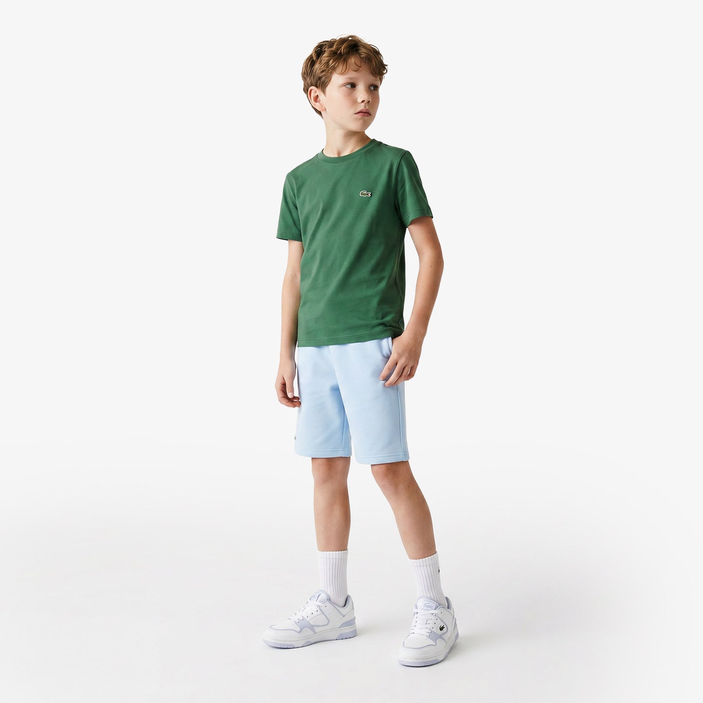 Lacoste Bisiklet Yaka Çocuk Pembe T-shirt