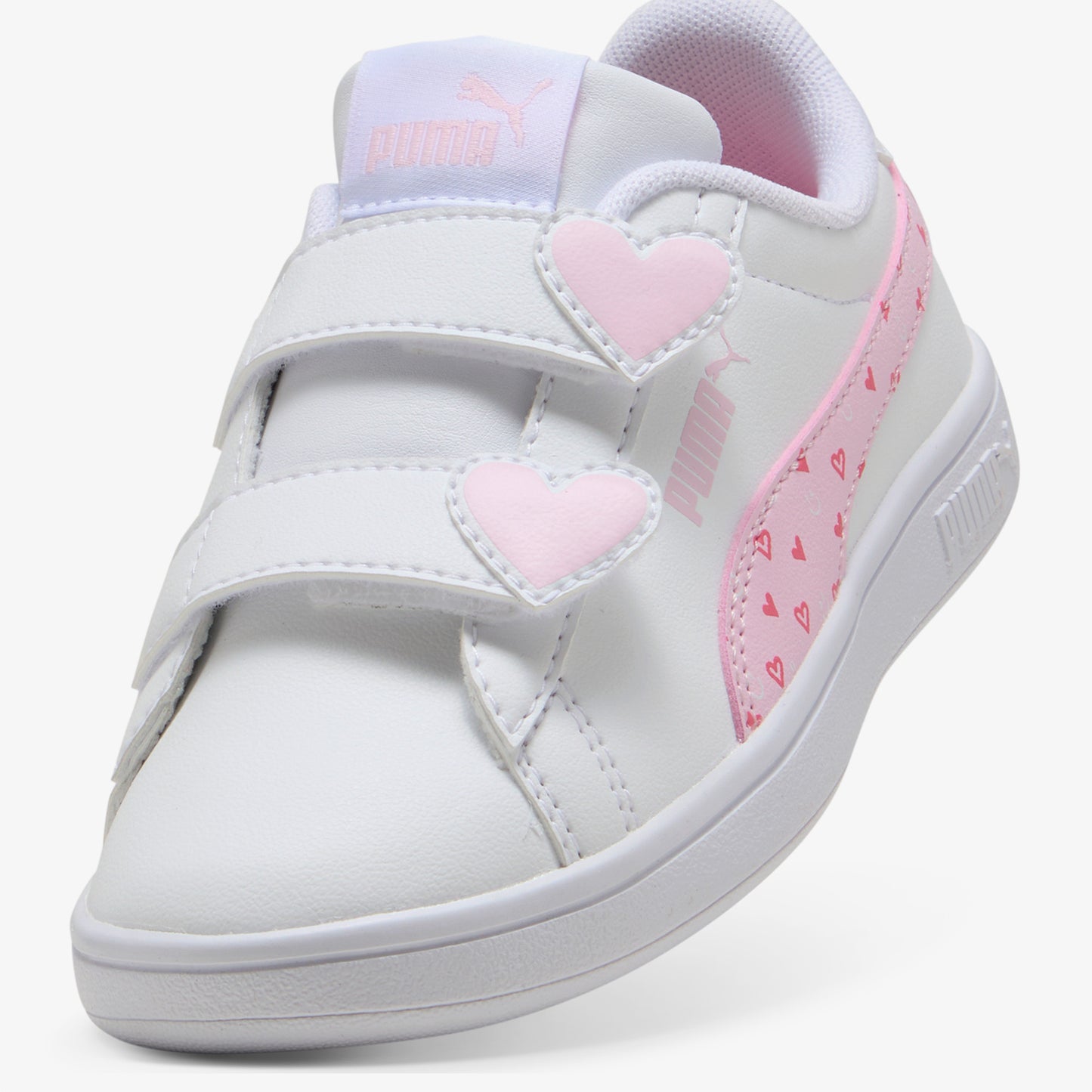 Puma Smash 3.0 Hearty V Çocuk Beyaz Spor Ayakkabı