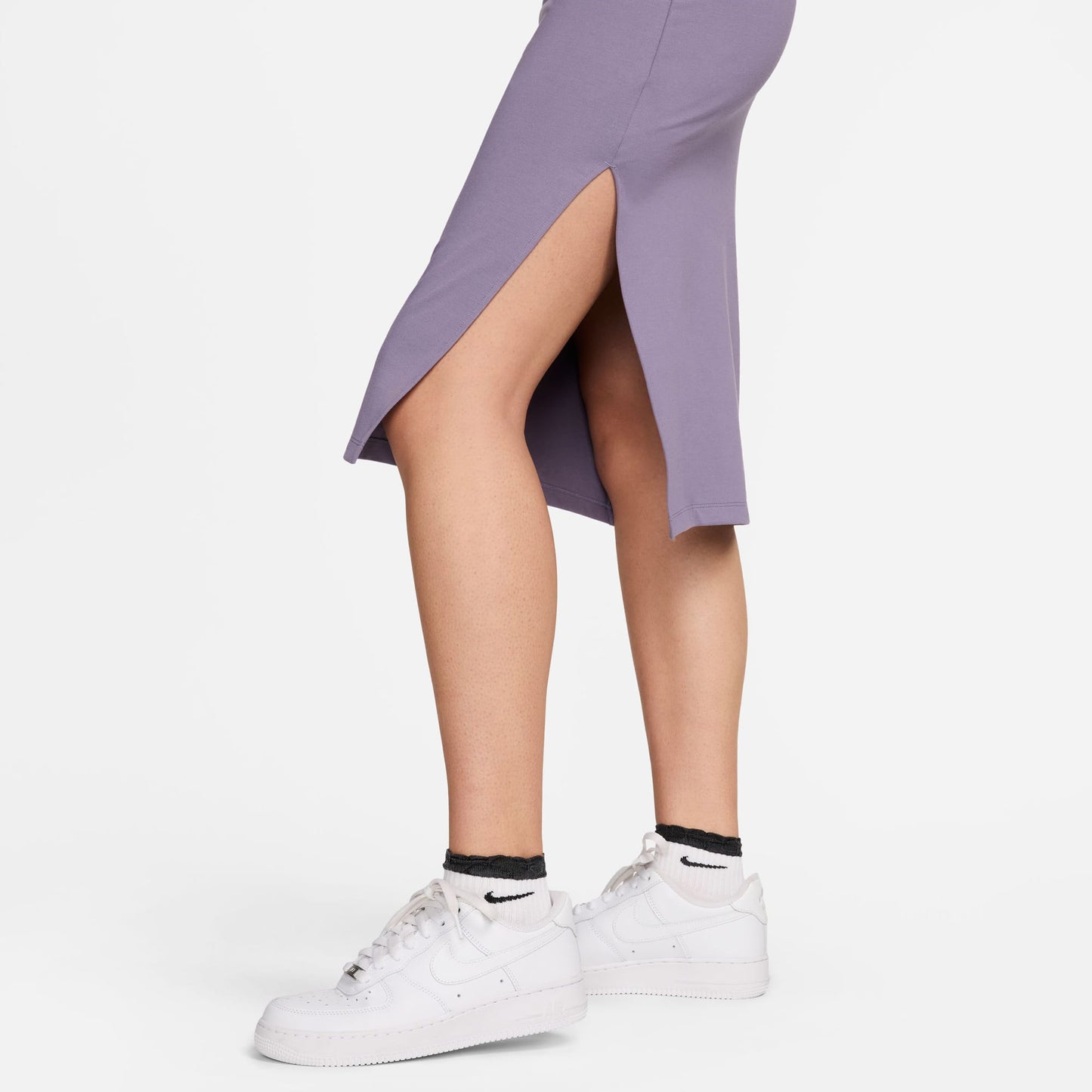 Nike Sportswear Essential Kadın Mor Elbise