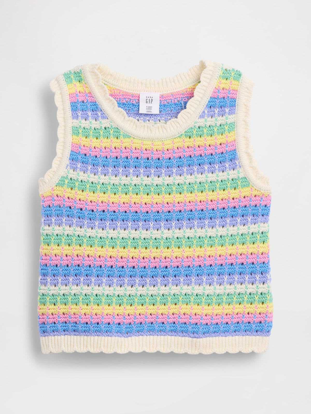 Çok Renkli Crochet Askılı Üst