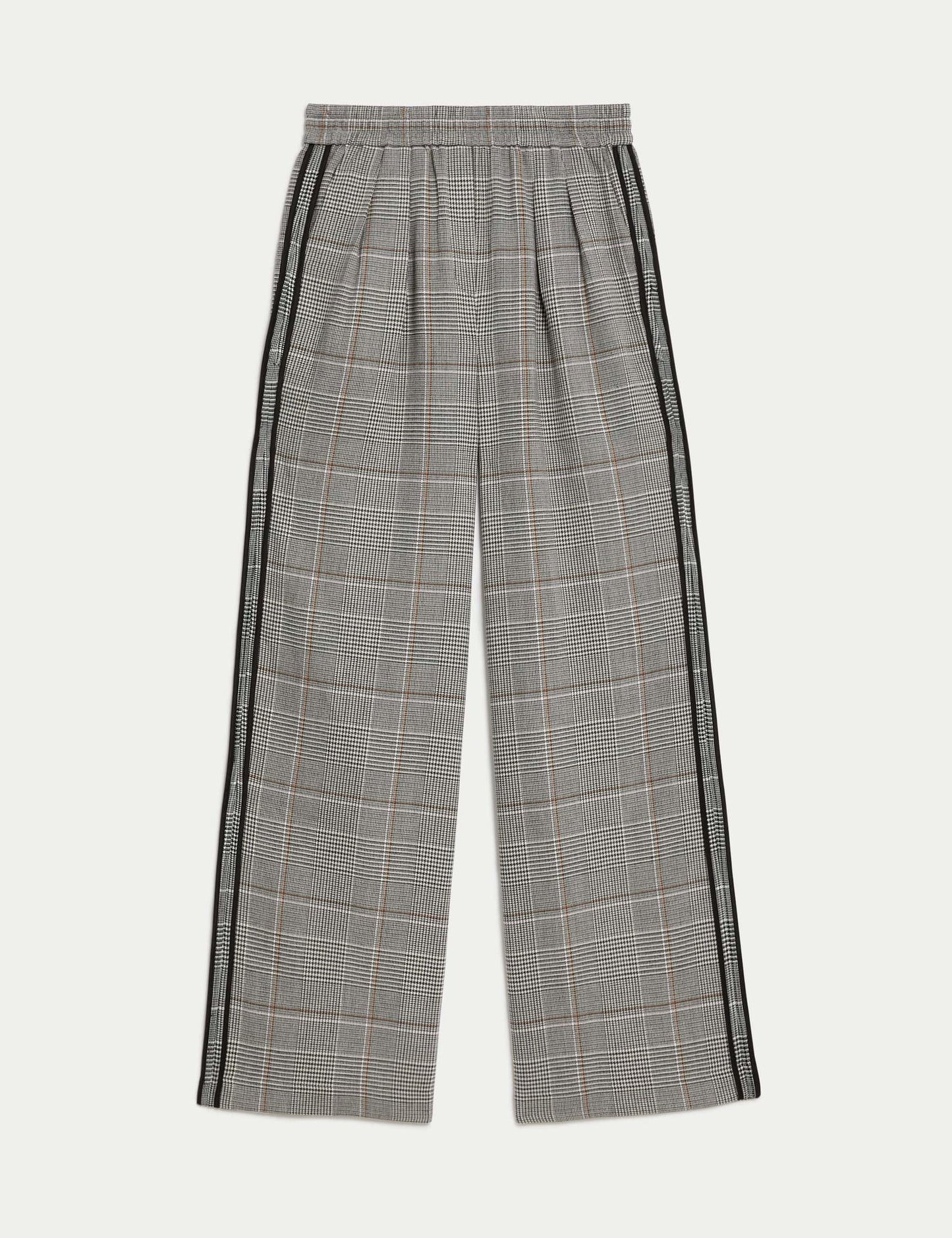 Şerit Detaylı Wide Leg Pantolon