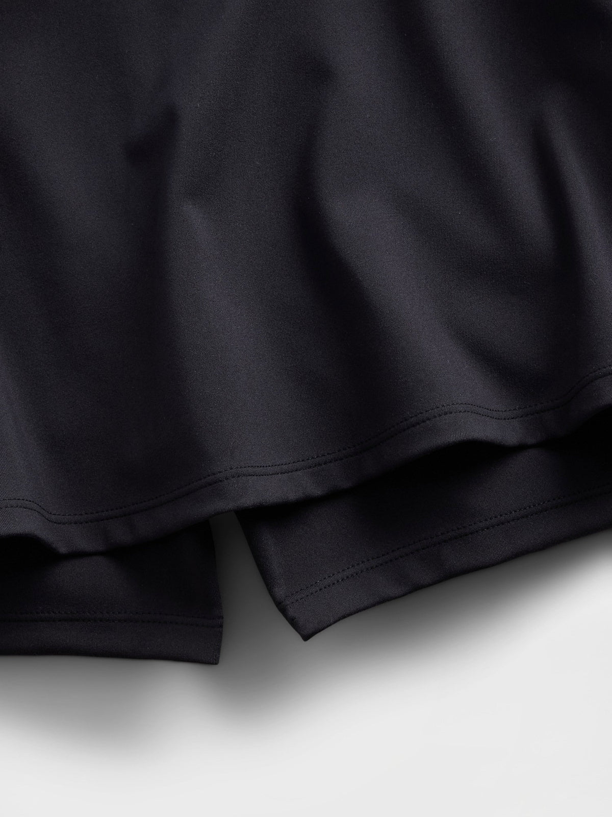 Siyah Cap-sleeve Athletic Elbise