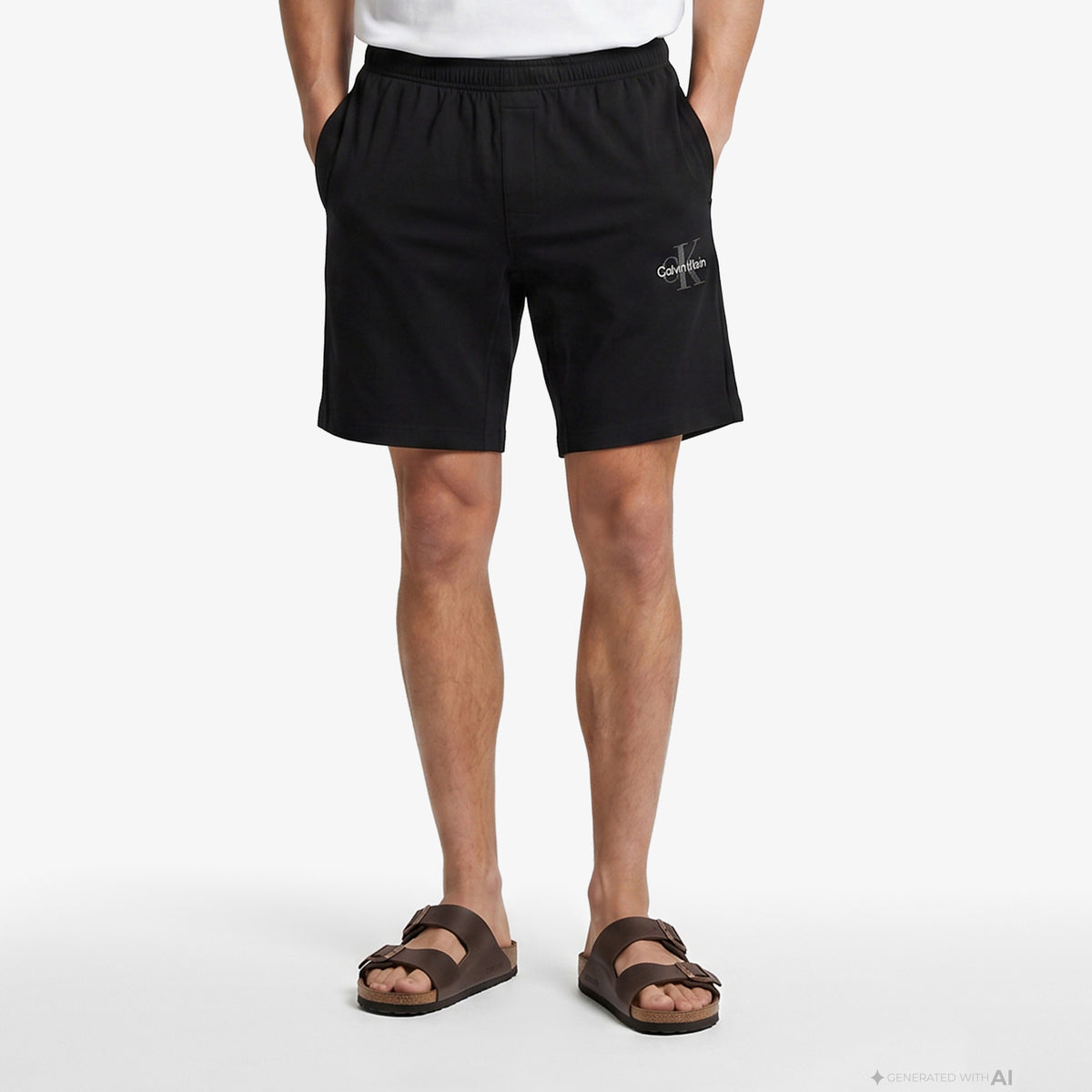 Calvin Klein Monogram Sleep Erkek Siyah Şort
